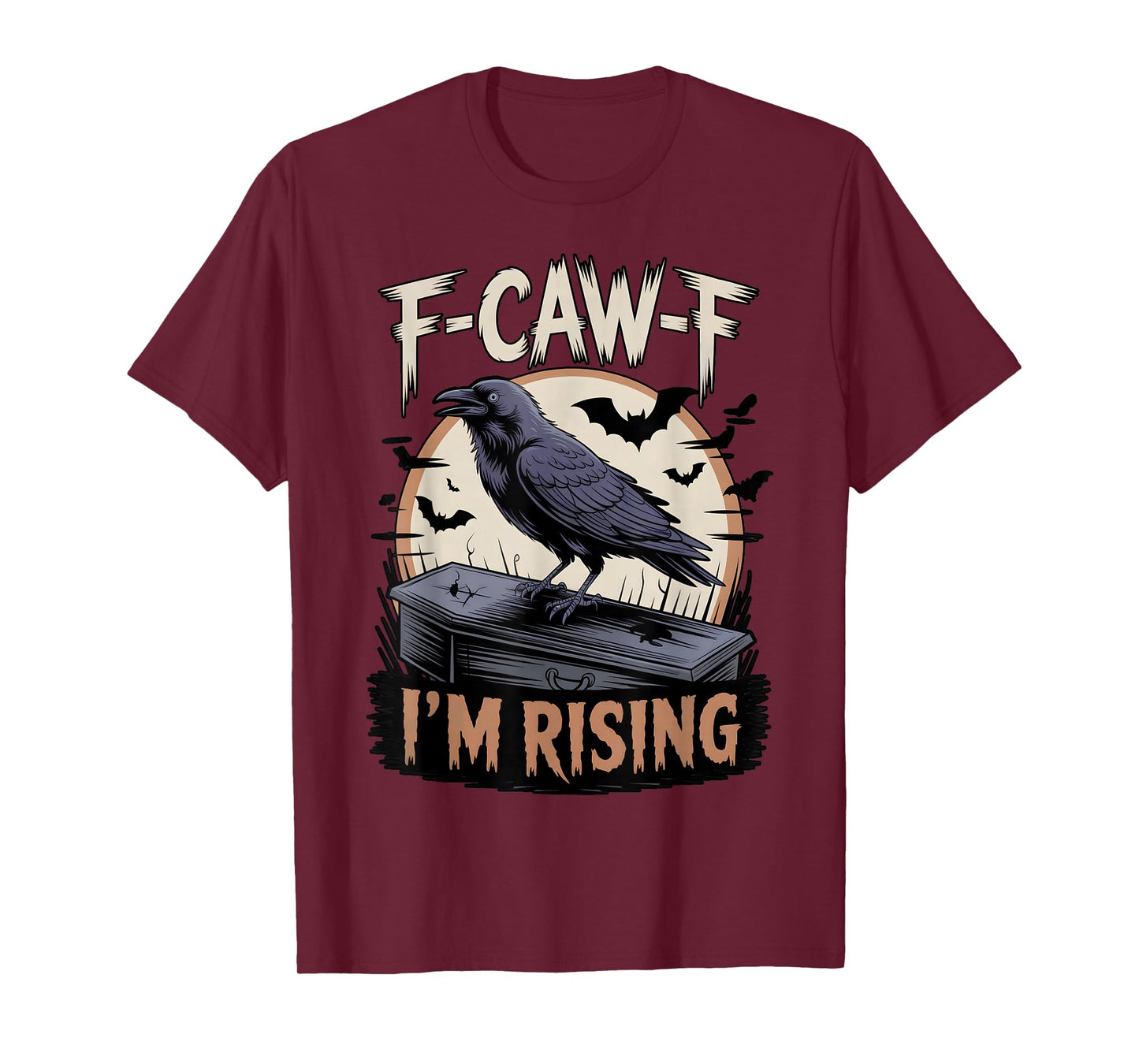 Black Crow, F-Caw-F Funny Black Bird Moon Bird Lover f-caw-f T-Shirt