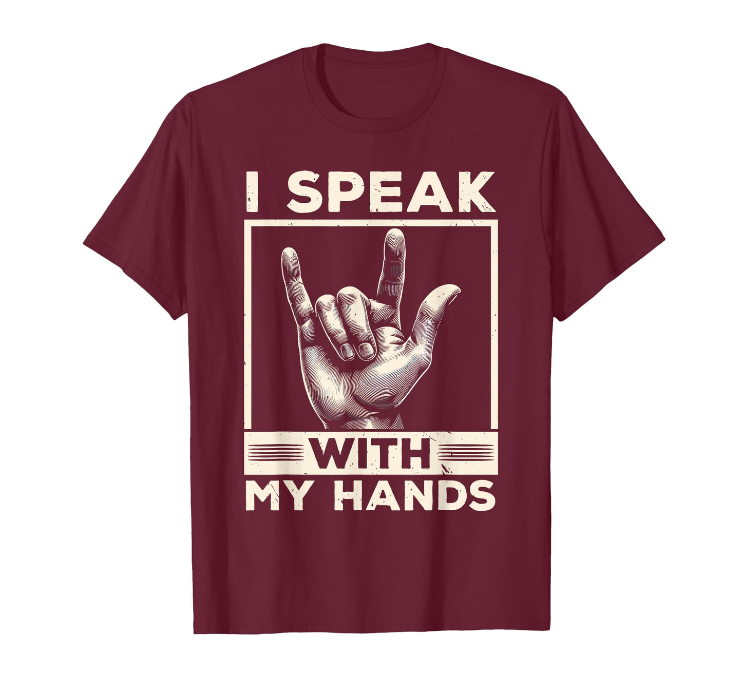 ASL Interpreter Deaf ASL Teacher American Sign Language Men Women T-Shirt