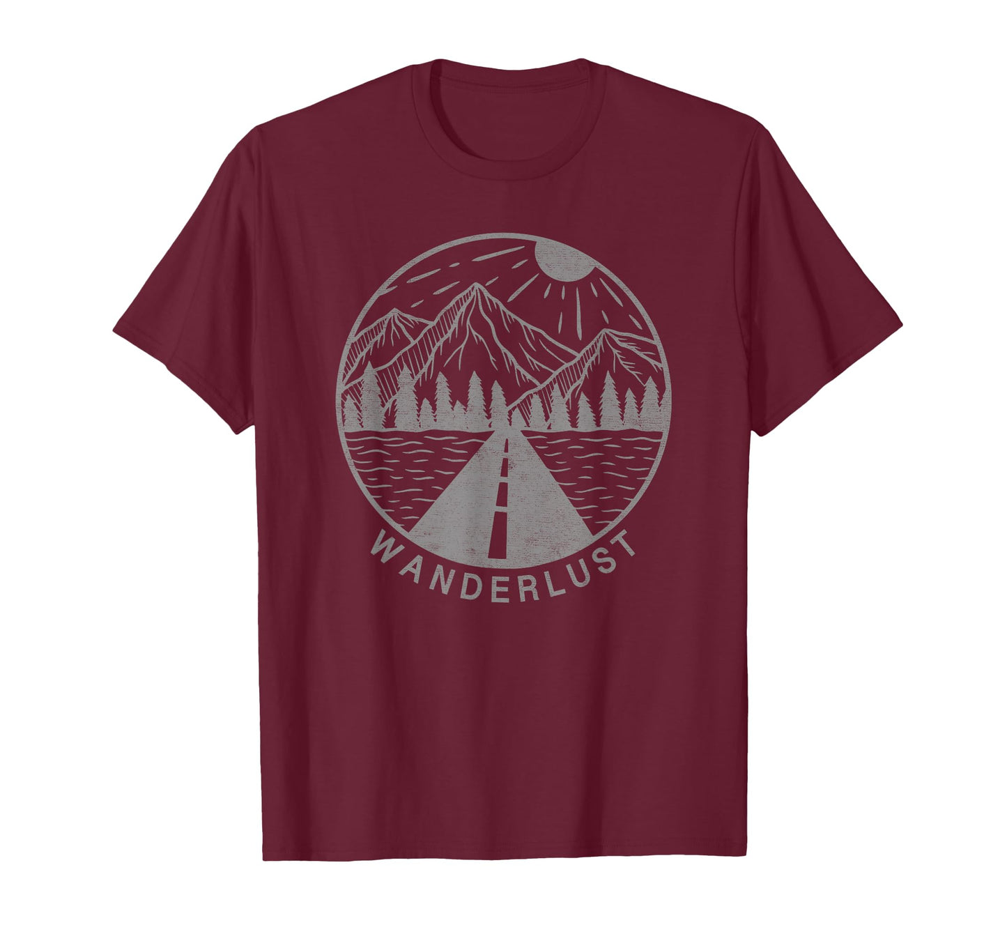 Wanderlust Mountains Outdoor Travel Vintage Nature Men Women T-Shirt