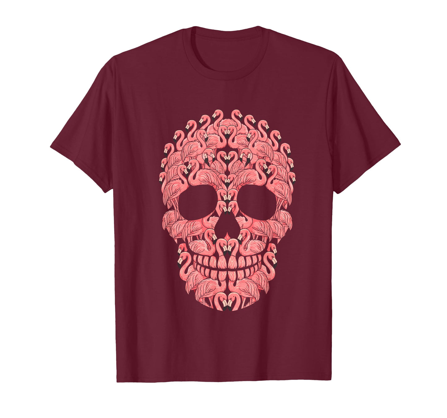 Pink Flamingo Skull Halloween Costume T-Shirt