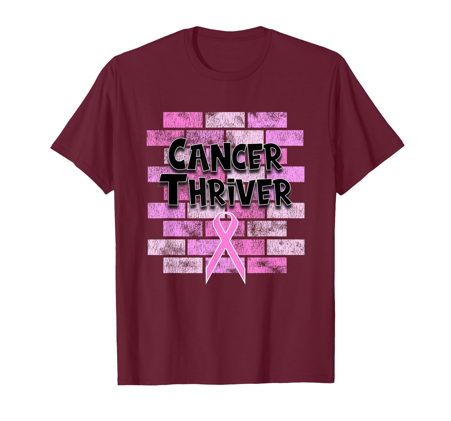 Breast Cancer Awareness Thriver Survivor Pink Ribbon T-Shirt