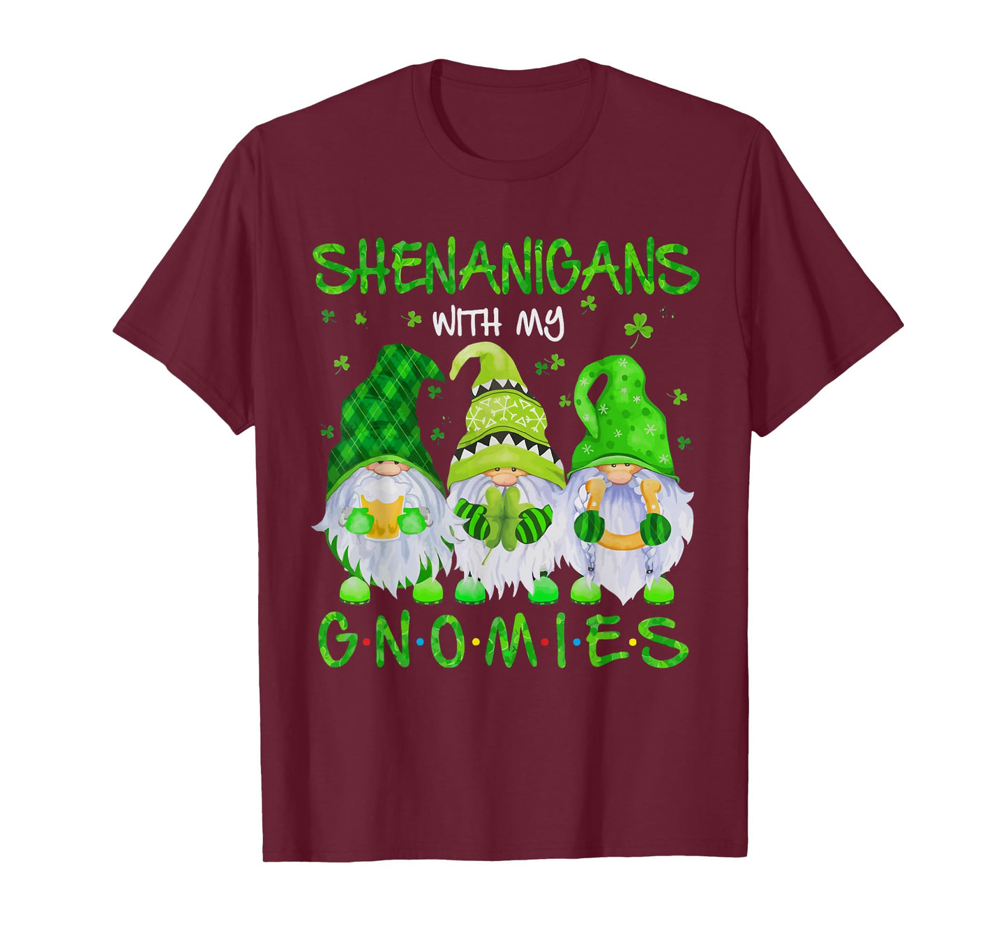 Shenanigans With My Gnomies St Patrick's Day Gnome Lover T-Shirt
