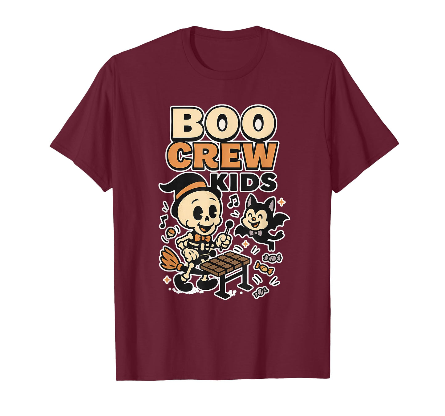 Boo Crew Kids Skeleton Band T-Shirt