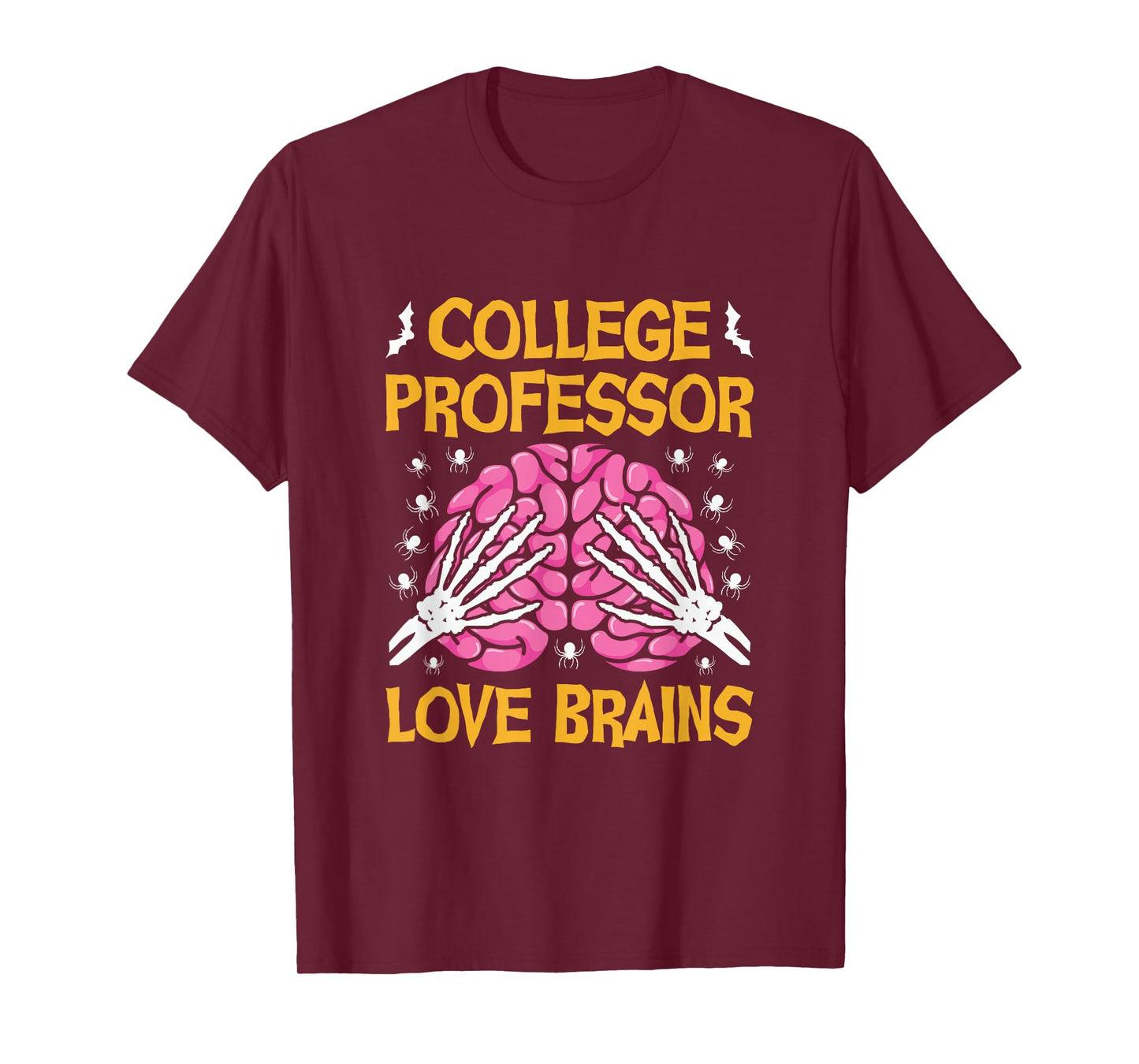 College Professor Love Brains Funny Halloween School T-Shirt