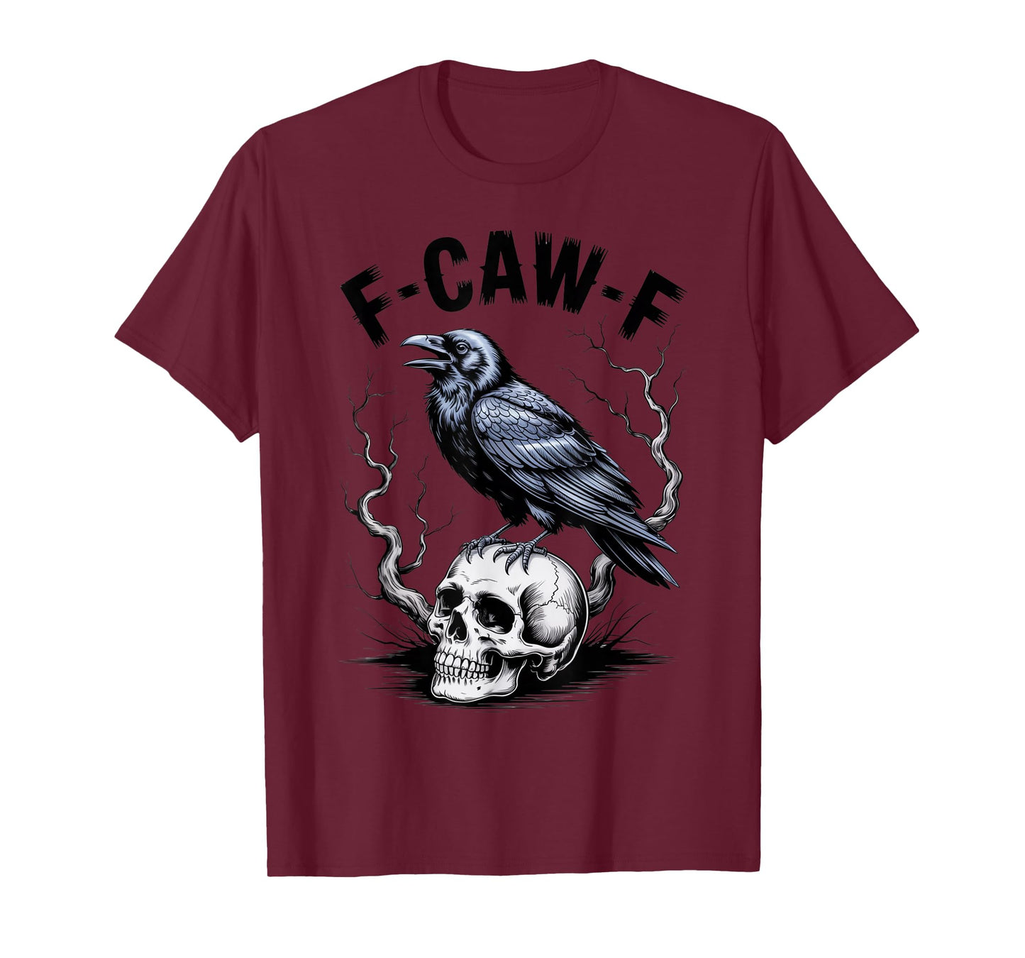 F-Caw-F Raven Moon Gothic Halloween for Men Girl T-Shirt