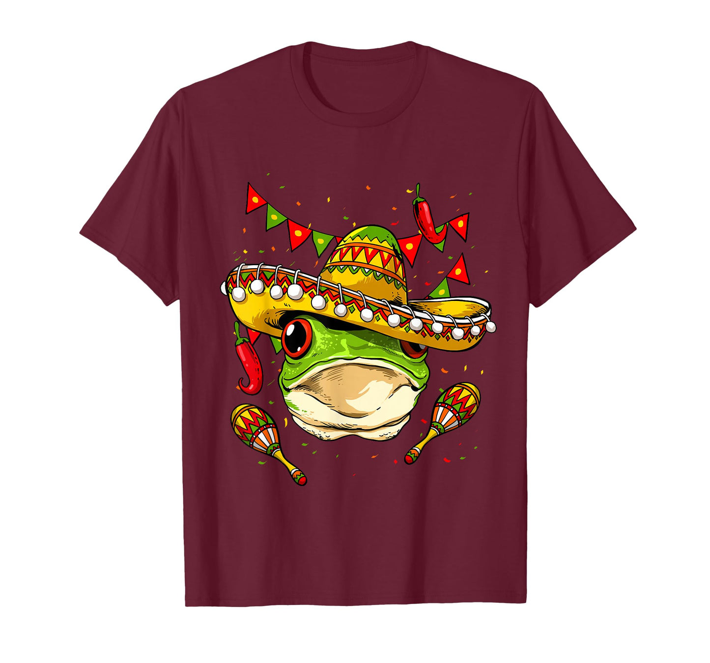 Funny Frog Cinco De Mayo Shirt Mexican Fiesta Party Poncho T-Shirt
