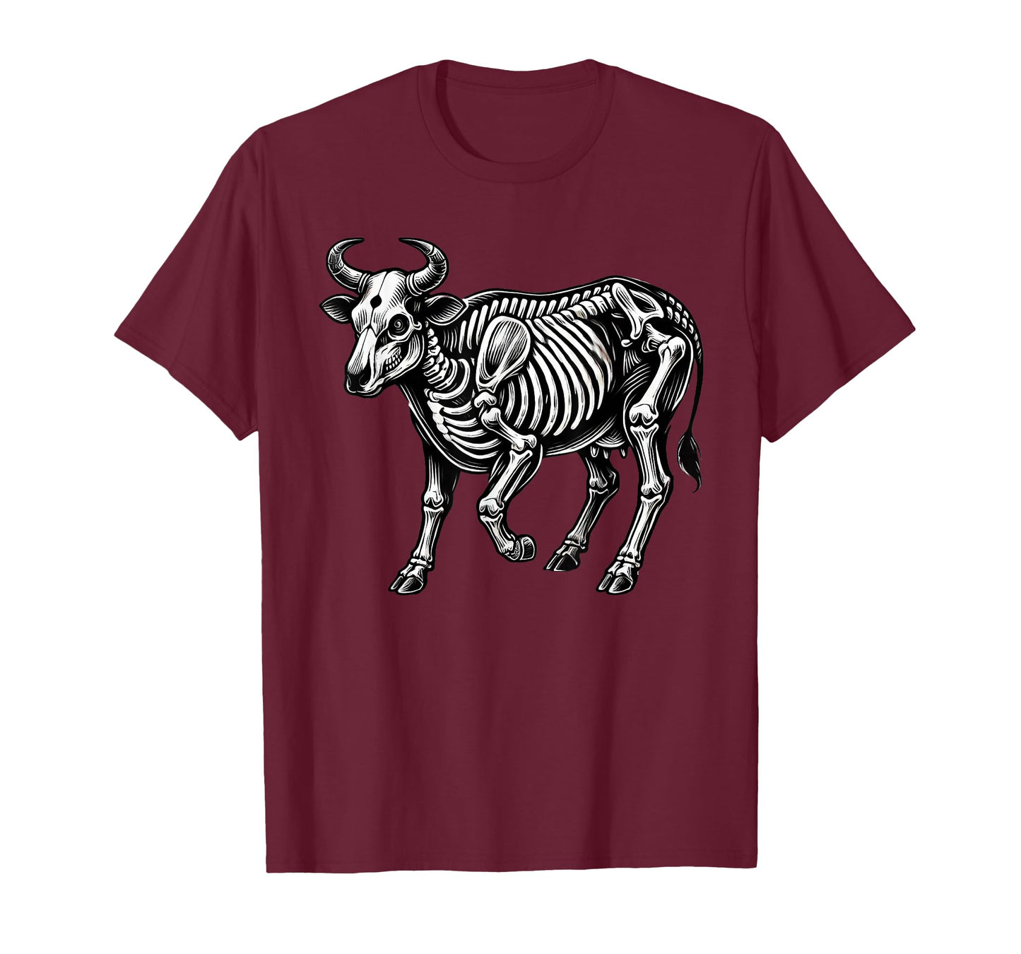 Cow Skeleton Halloween T-Shirt