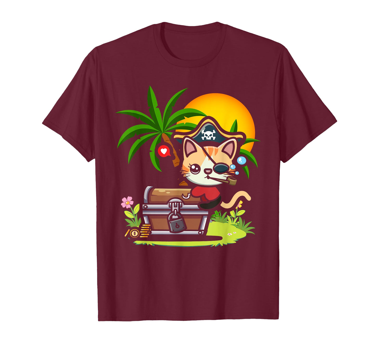 Kwazii Cute Funny Pirate Cat Kids T-Shirt
