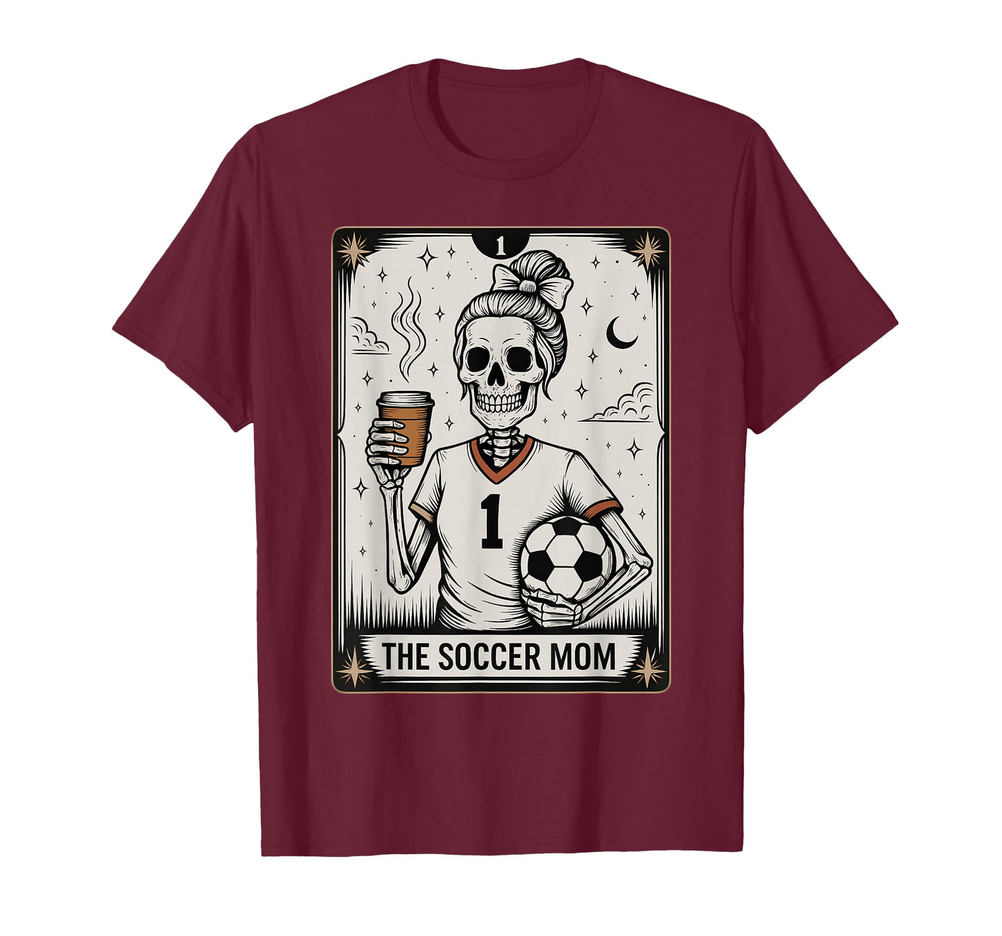 Soccer Mom Tarot Card, Vintage Halloween Soccer Mama T-Shirt