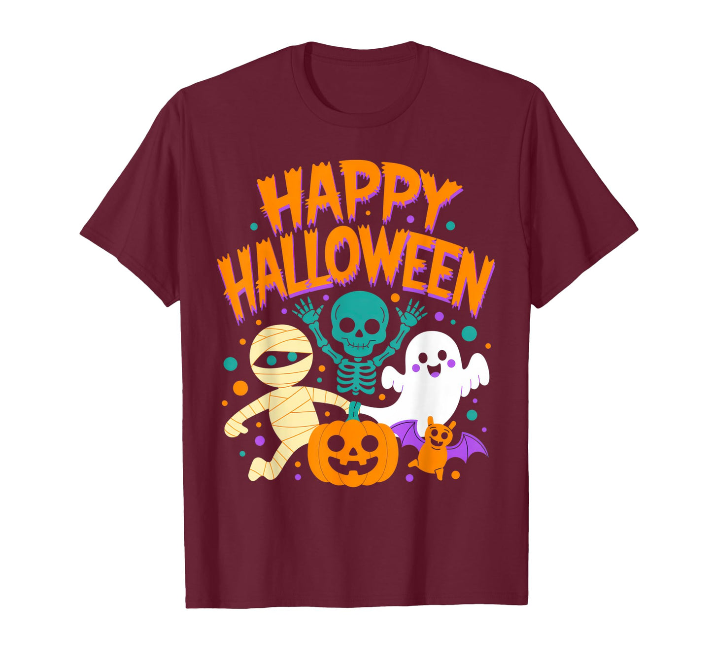 Happy Halloween Fun Vibes for Spooky Nights Enthusiasts T-Shirt
