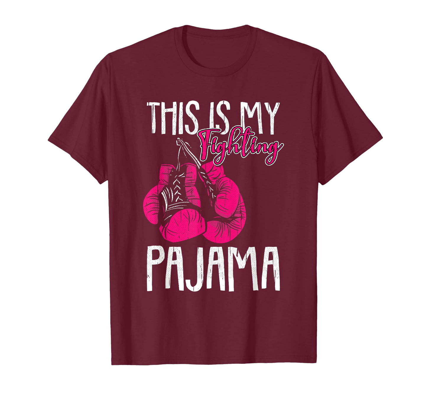 My Fighting Pajama Breast Cancer Awareness Ribbon Warrior T-Shirt