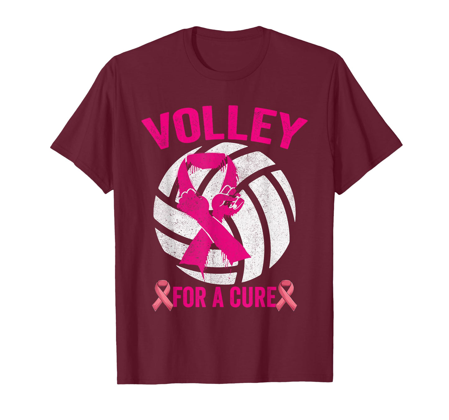 Volley For A Cure Volleyball Breast Cancer Awareness T-Shirt