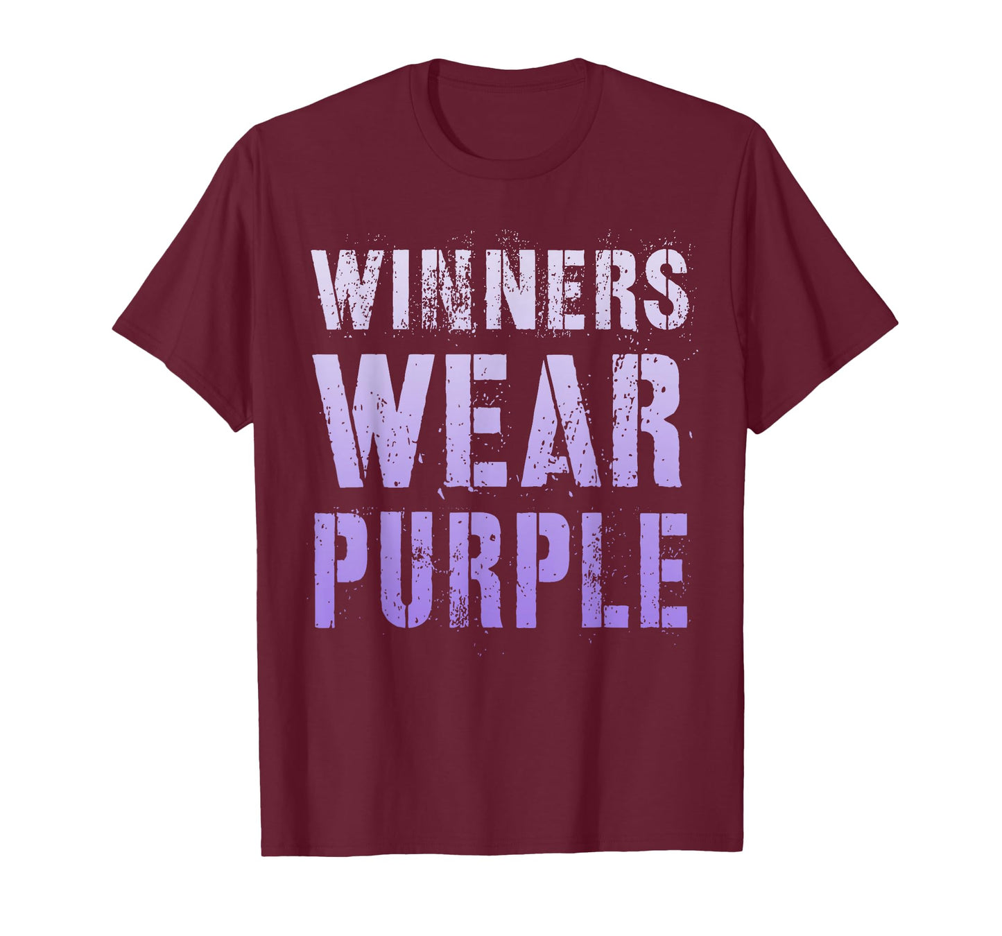 Vintage WINNERS WEAR PURPLE Go Team Building Epilepsy Month T-Shirt