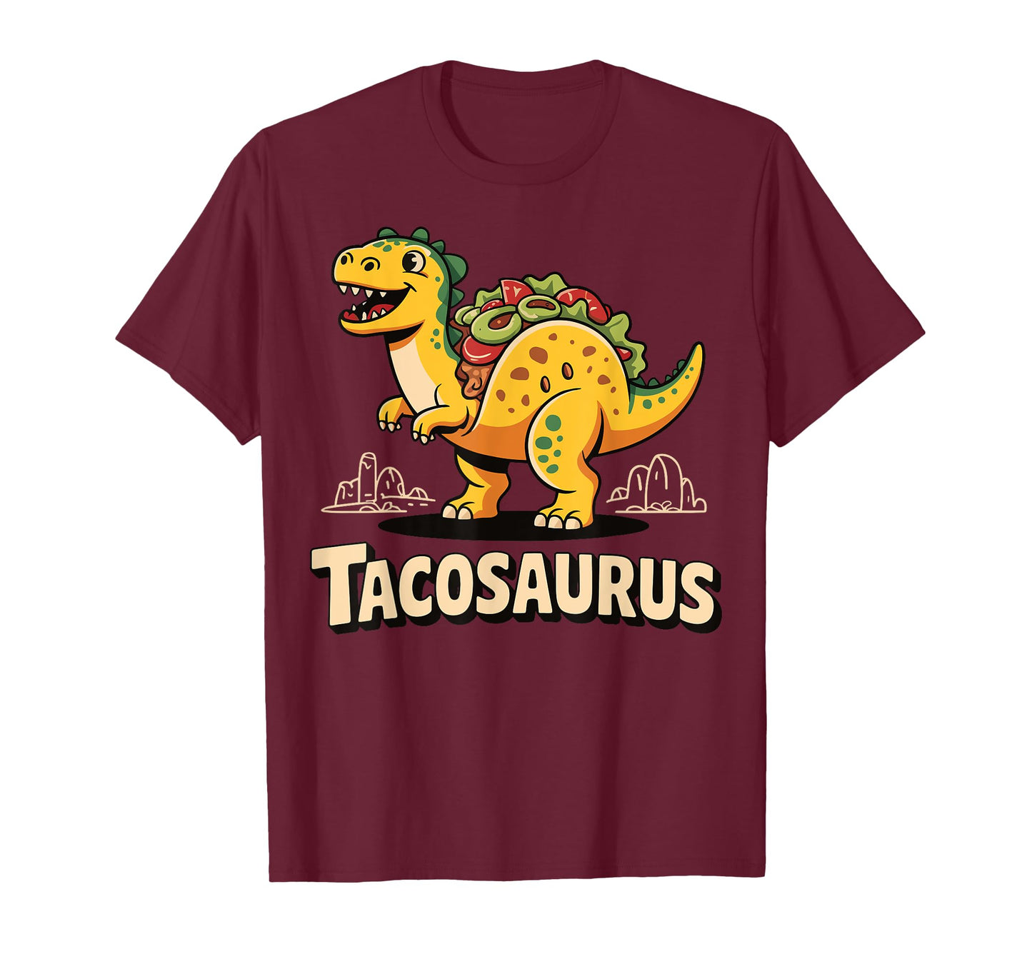 Tacosaurus T-Rex Taco Dinosaur T-Shirt