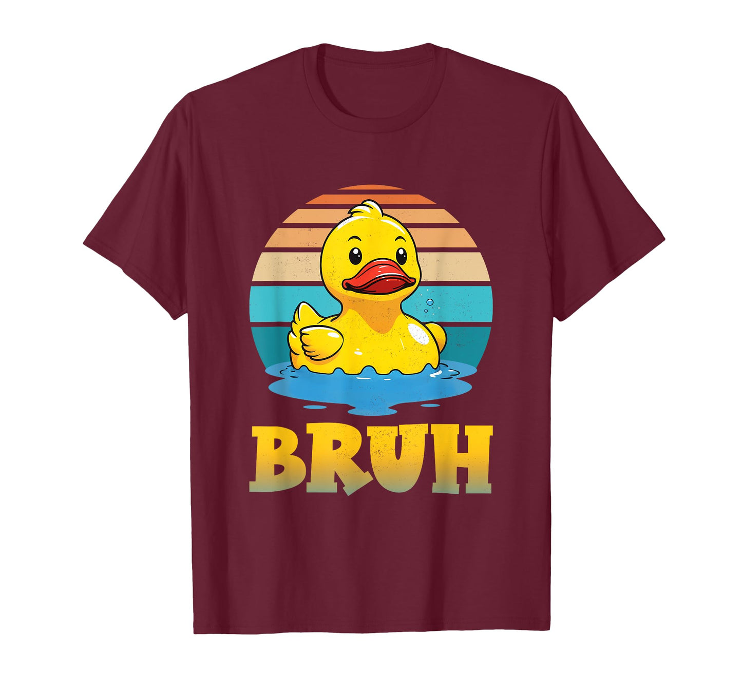 Bruh Funny Rubber Duck Lovers Meme Men Women Boys Girls T-Shirt