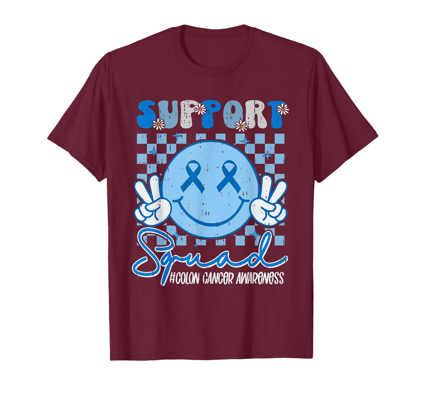 Colorectal Colon Cancer Awareness Support Smile Boy Girl Kid T-Shirt