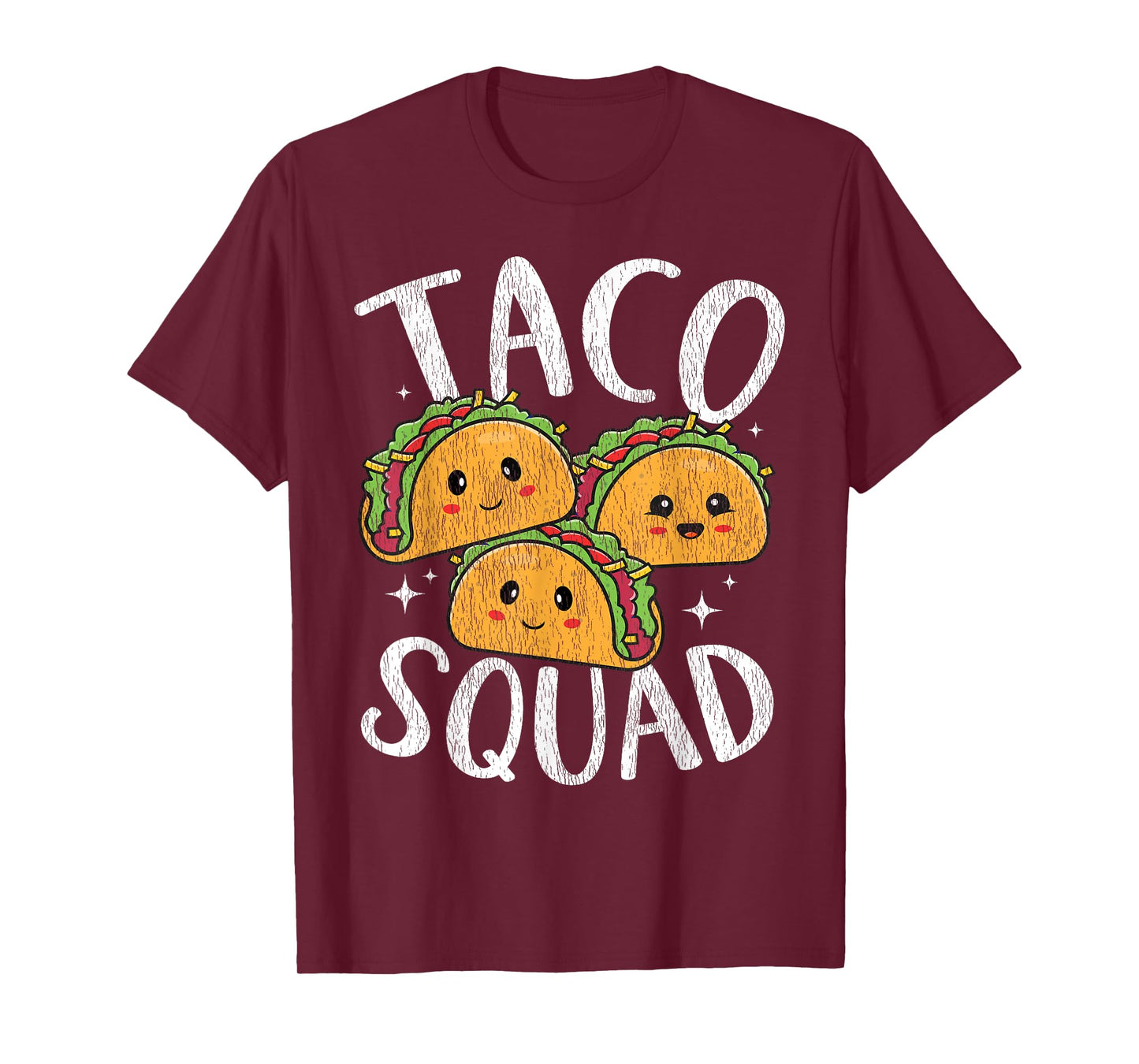 Kawaii Taco Squad For Tacos Lover Men Women Kids Vintage T-Shirt