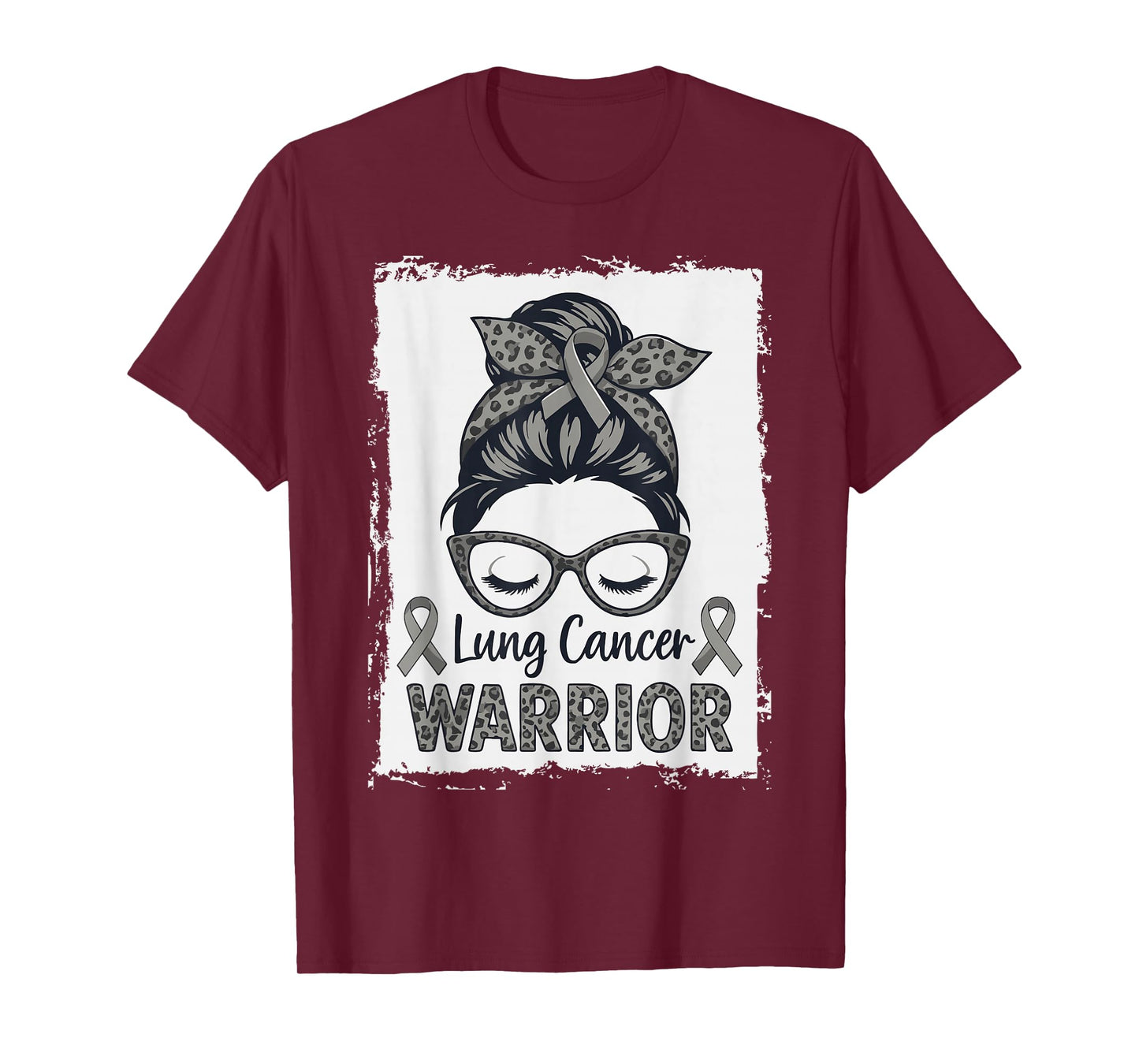 Warrior Lung Cancer Month Awareness White Ribbon Support T-Shirt