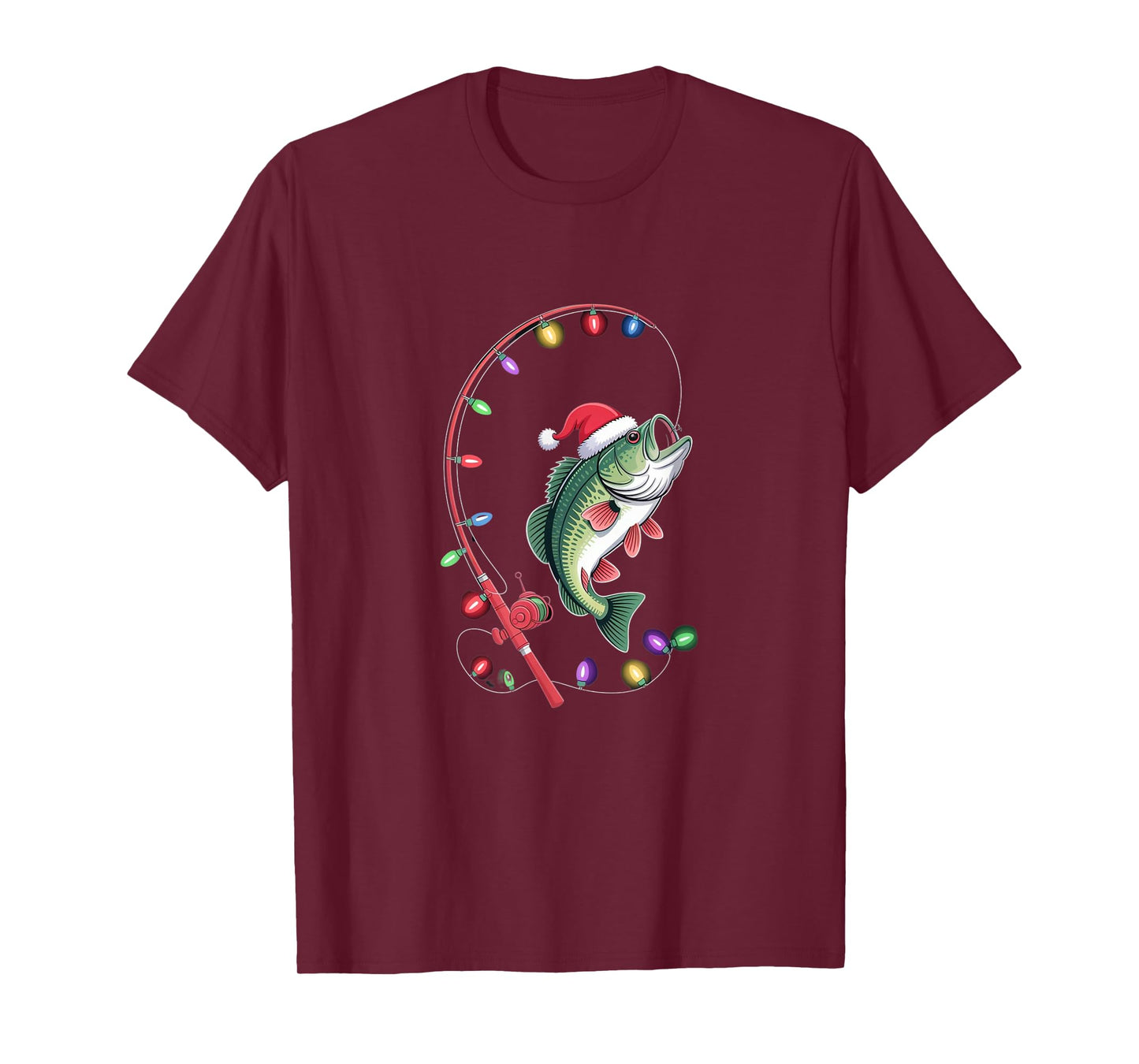 Bass Christmas – Funny Fishing Holiday T-Shirt