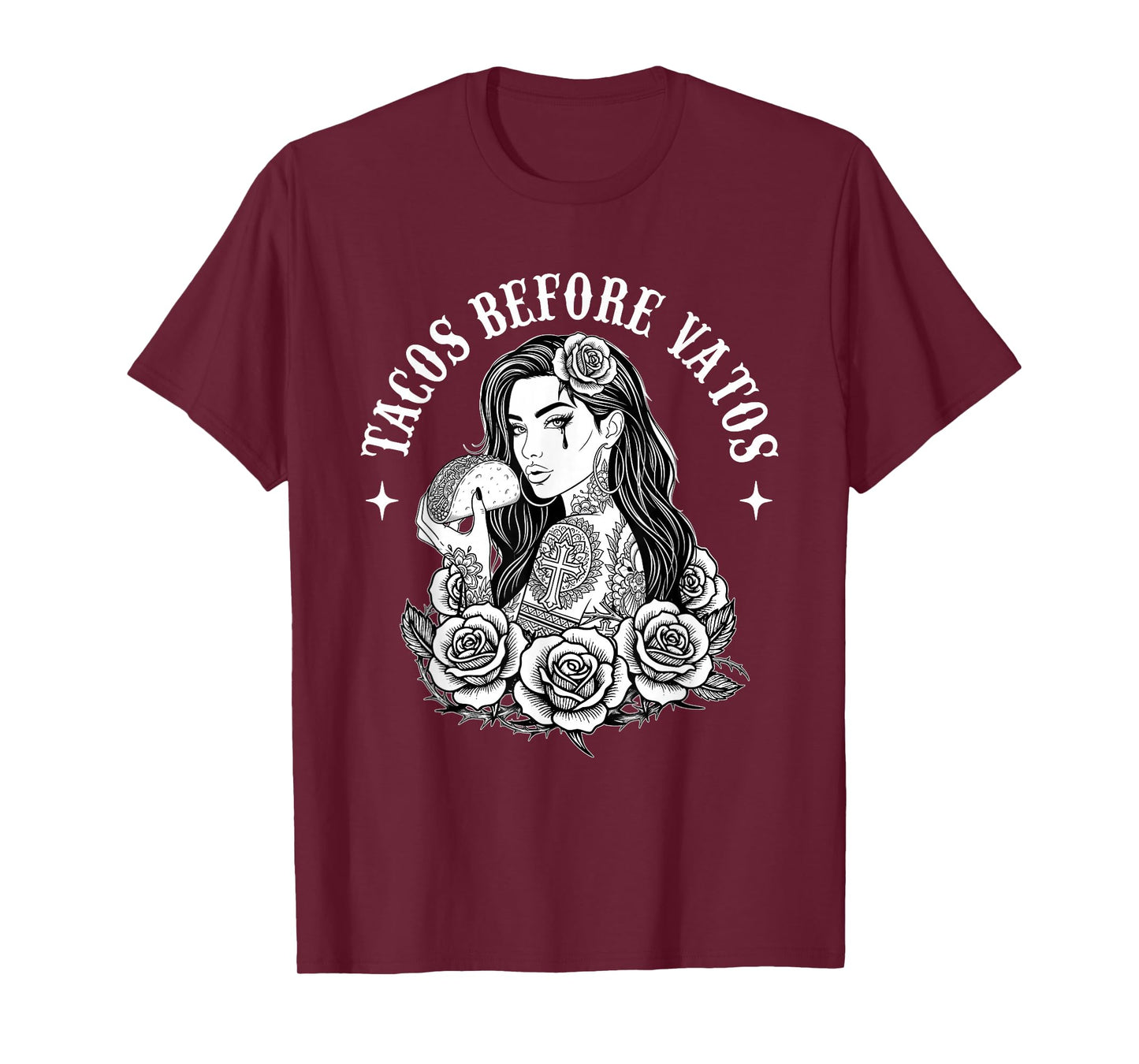 Tacos Before Vatos - Taco Lover Mexican Food Cinco de Mayo T-Shirt