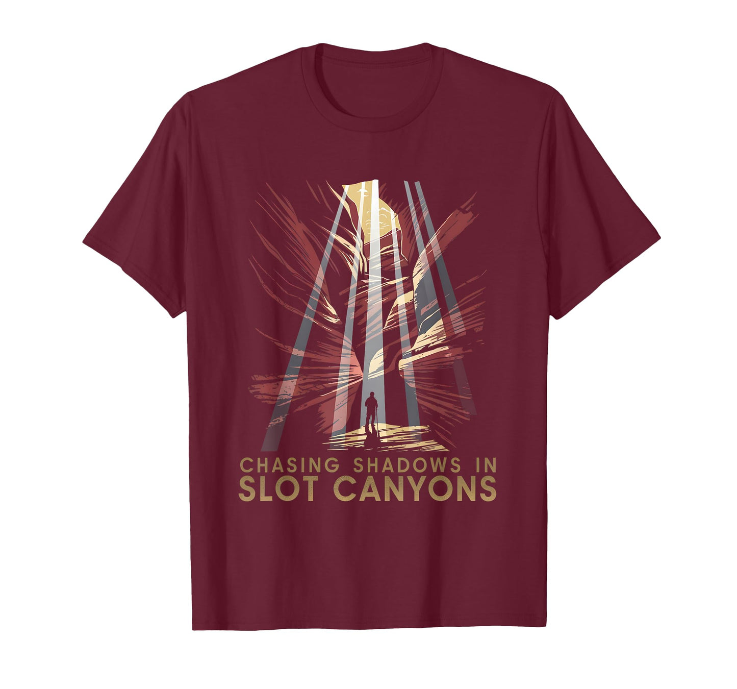 Chasing Shadows in Slot Canyons Nature Explorer Canyoneering T-Shirt