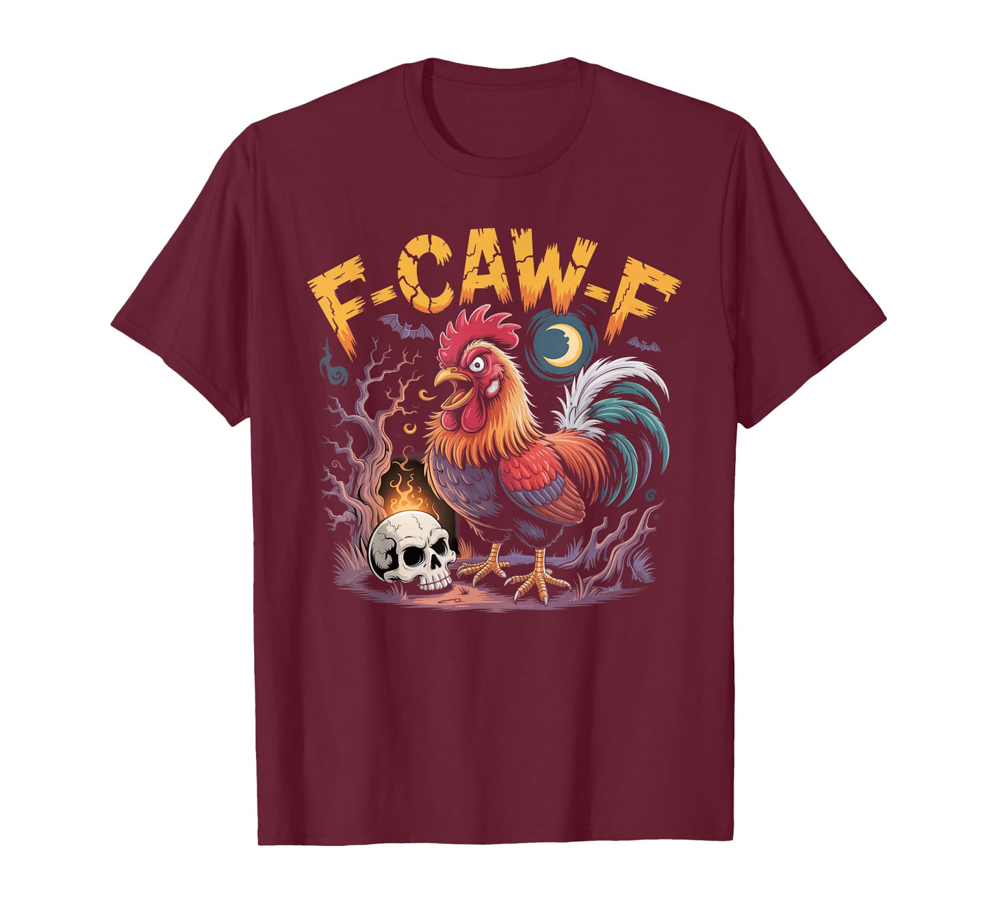 F-Caw-F Funny Chicken Halloween Rooster Meme T-Shirt