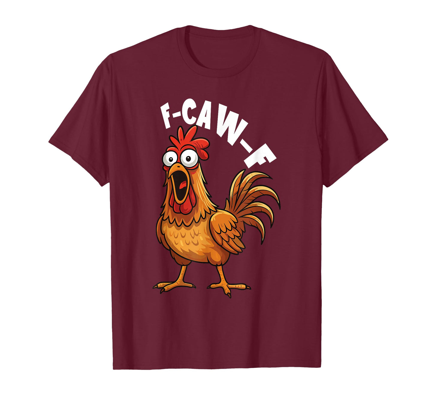 F-Caw-F Chicken Funny Halloween Raven Moon T-Shirt