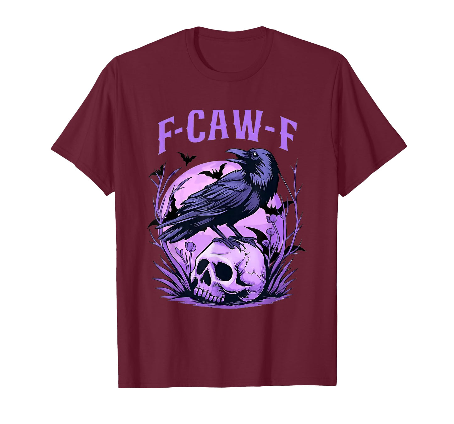F Caw F Funny Crow Skull T-Shirt