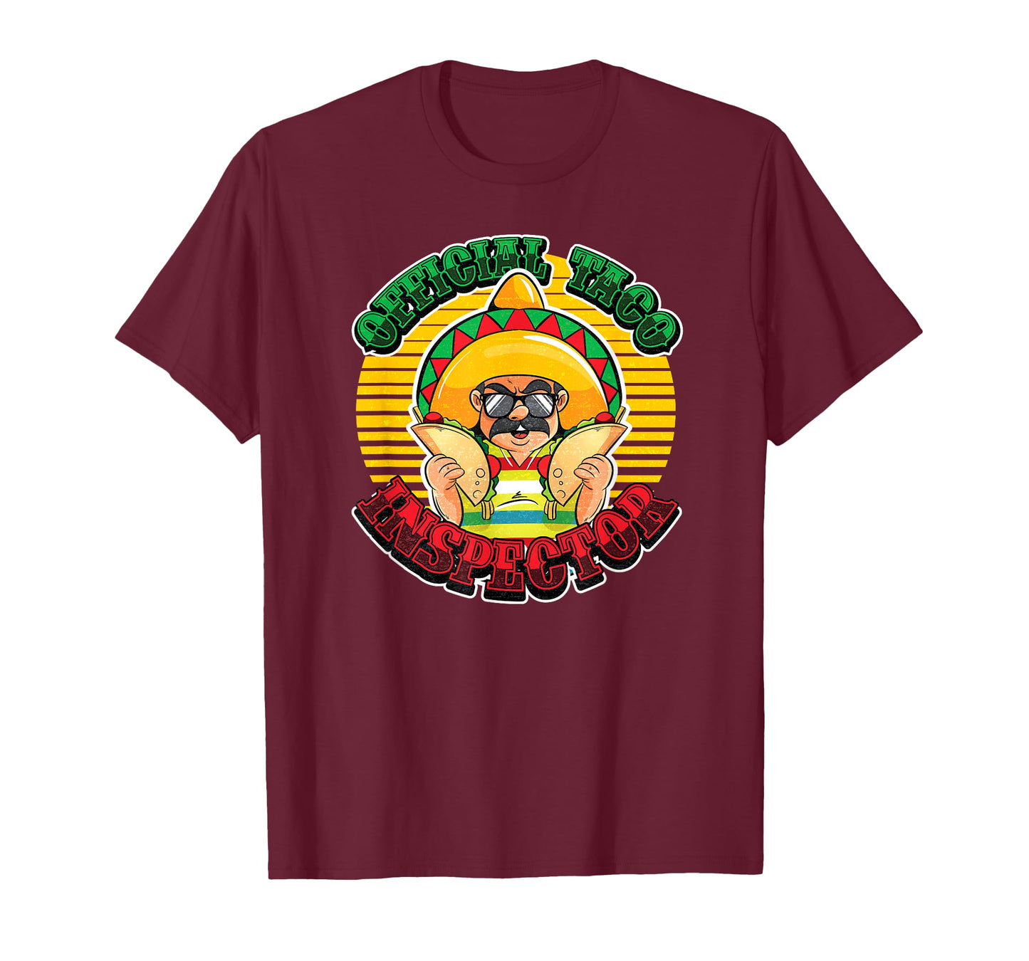 Funny Official Taco Inspector Shirt Taco Lover Gift Tshirt T-Shirt