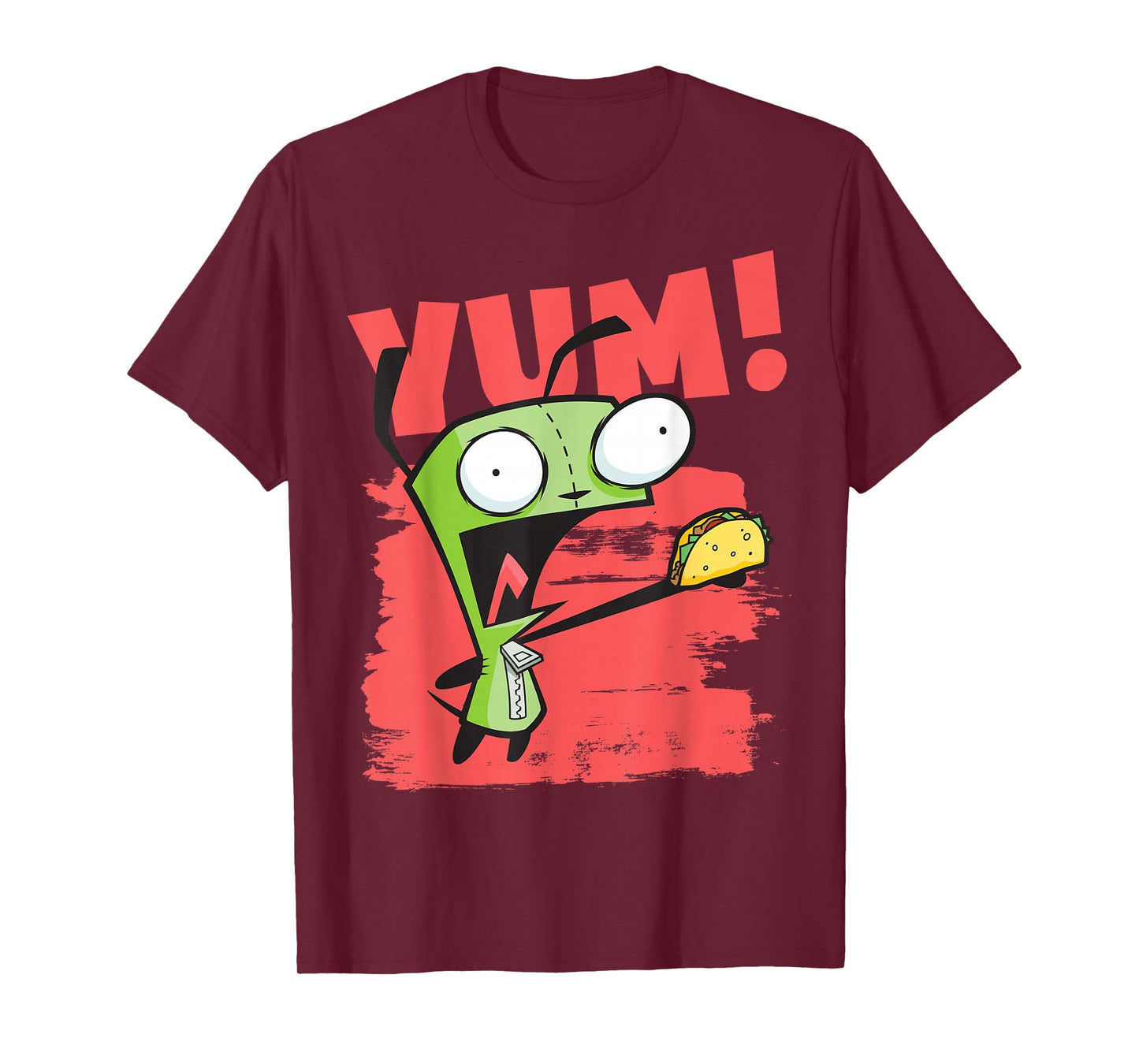 Invader Zim Gir With A Taco Poster T-Shirt