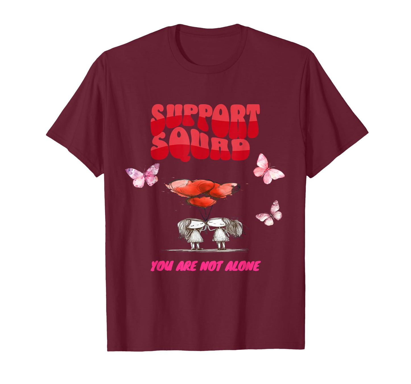 Breast Cancer Support Squad Awareness Men Women Kids T-Shirt