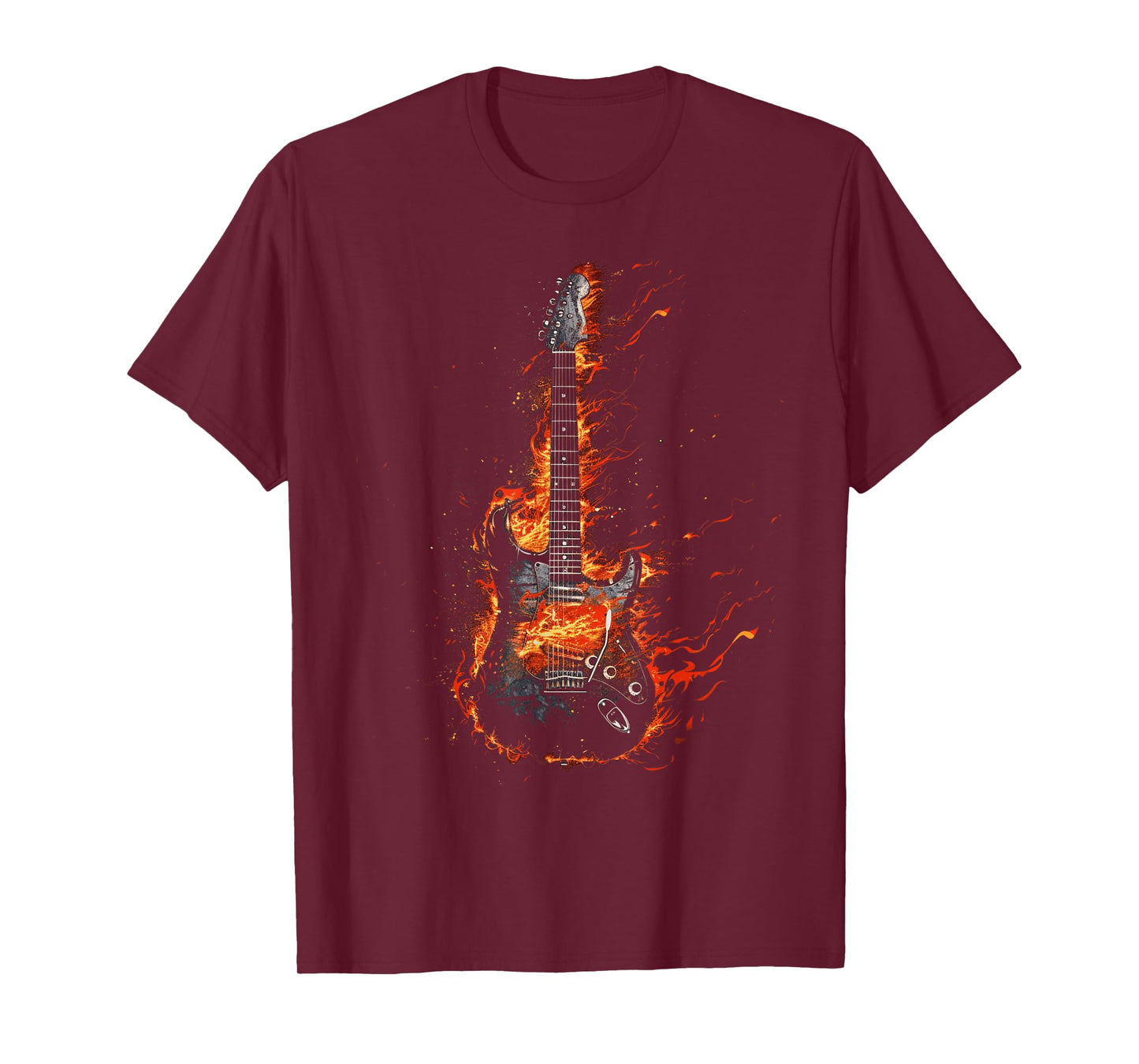 Electric guitar with flames T-Shirt