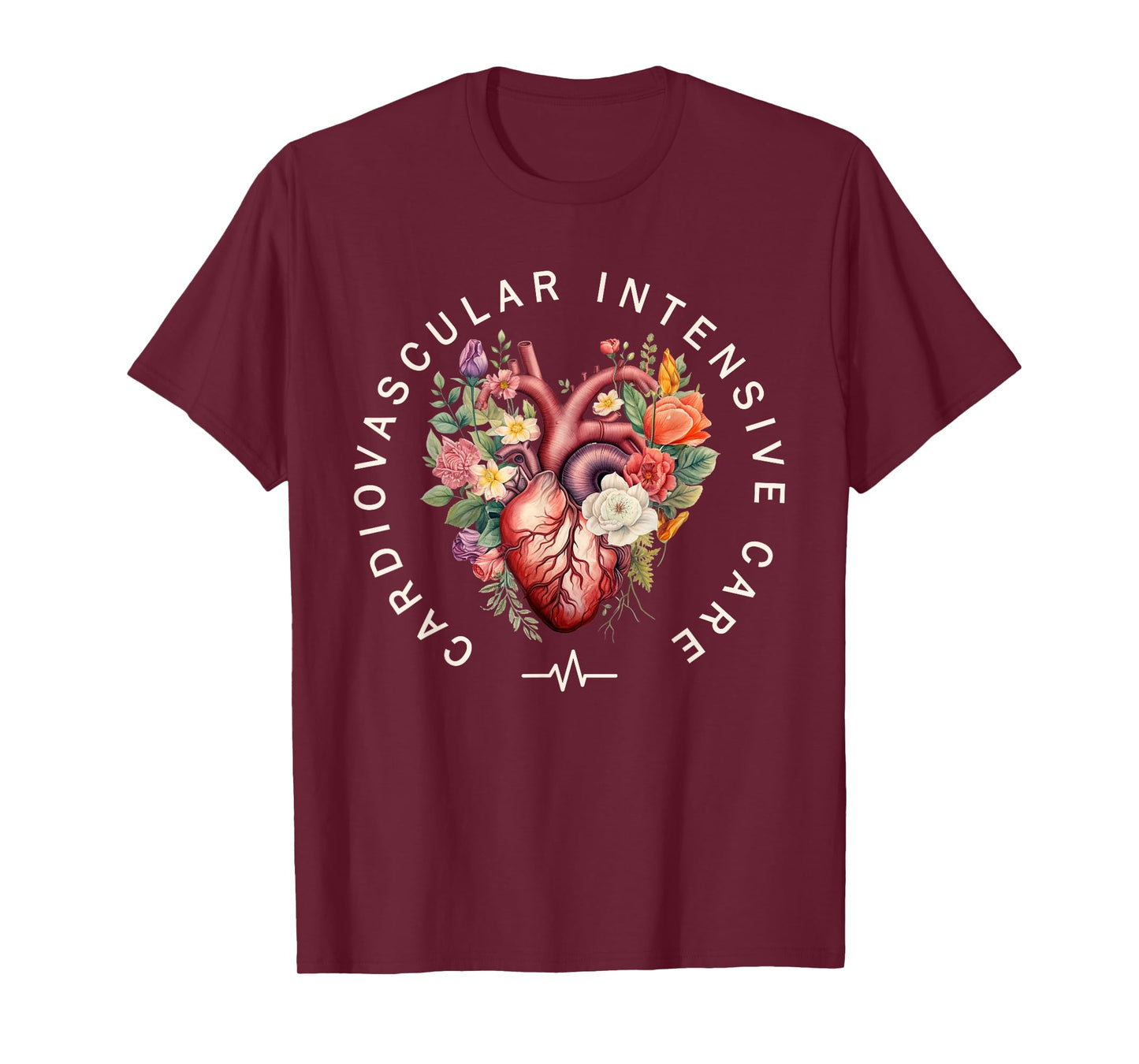 Cardiovascular Intensive Care Heart Cardiac ICU CVICU Nurse T-Shirt