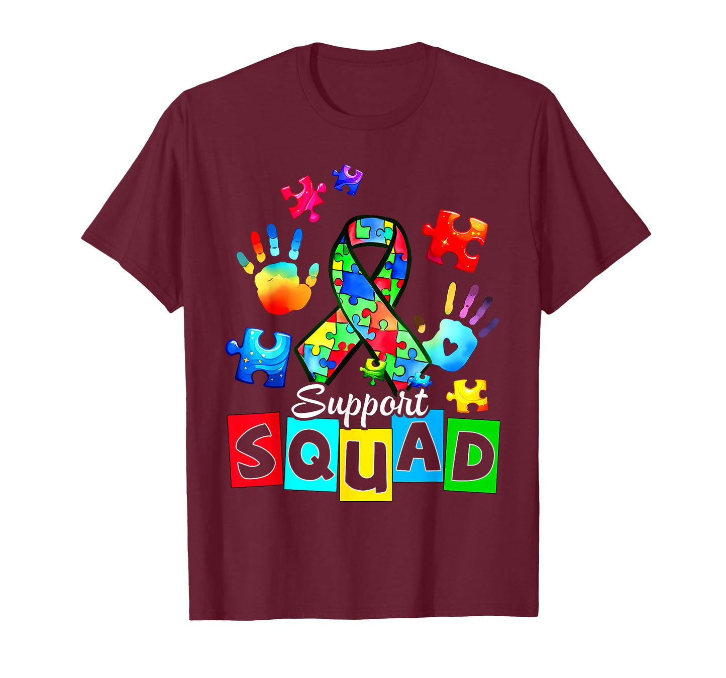 Autism Awareness Autism Support Squad Family T-Shirt