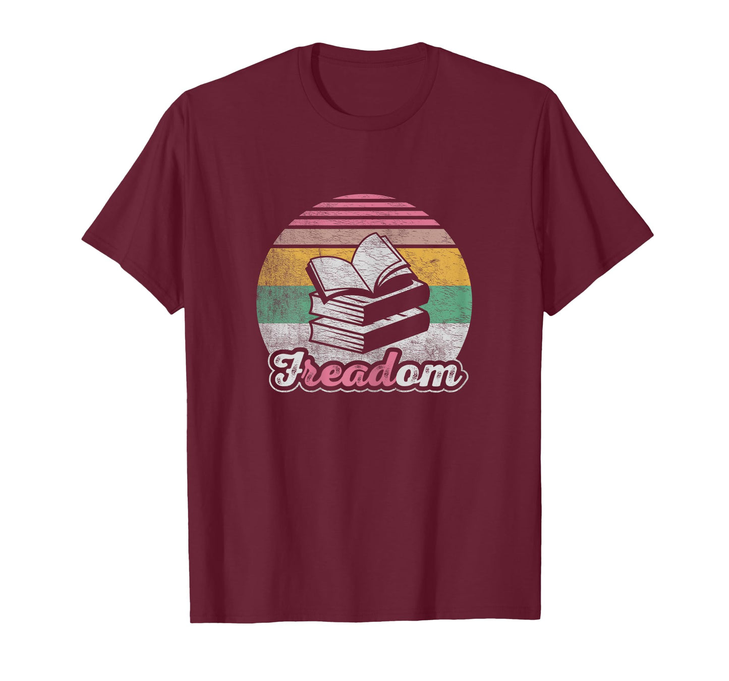 Retro Vintage fREADom Anti Ban Books Freedom To Read T-Shirt