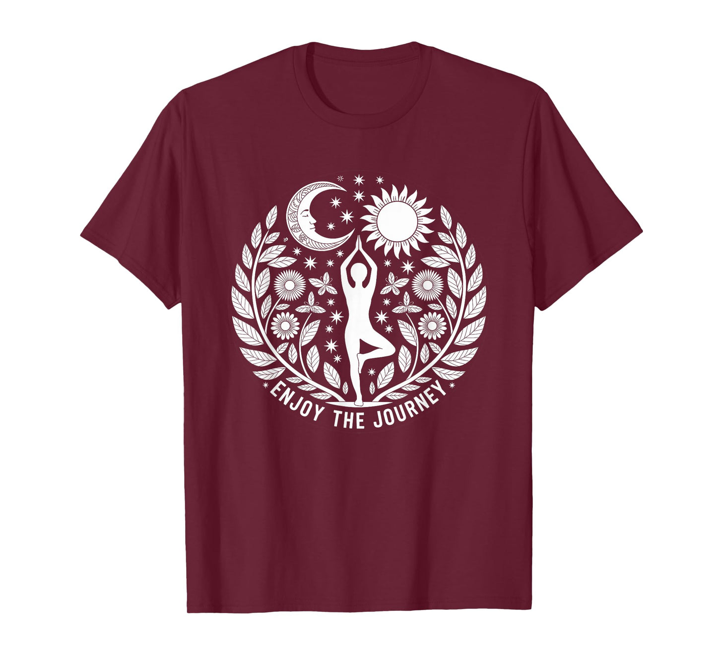 Enjoy the Journey Yoga Funny Meditation Yogis Yoga Men Women T-Shirt