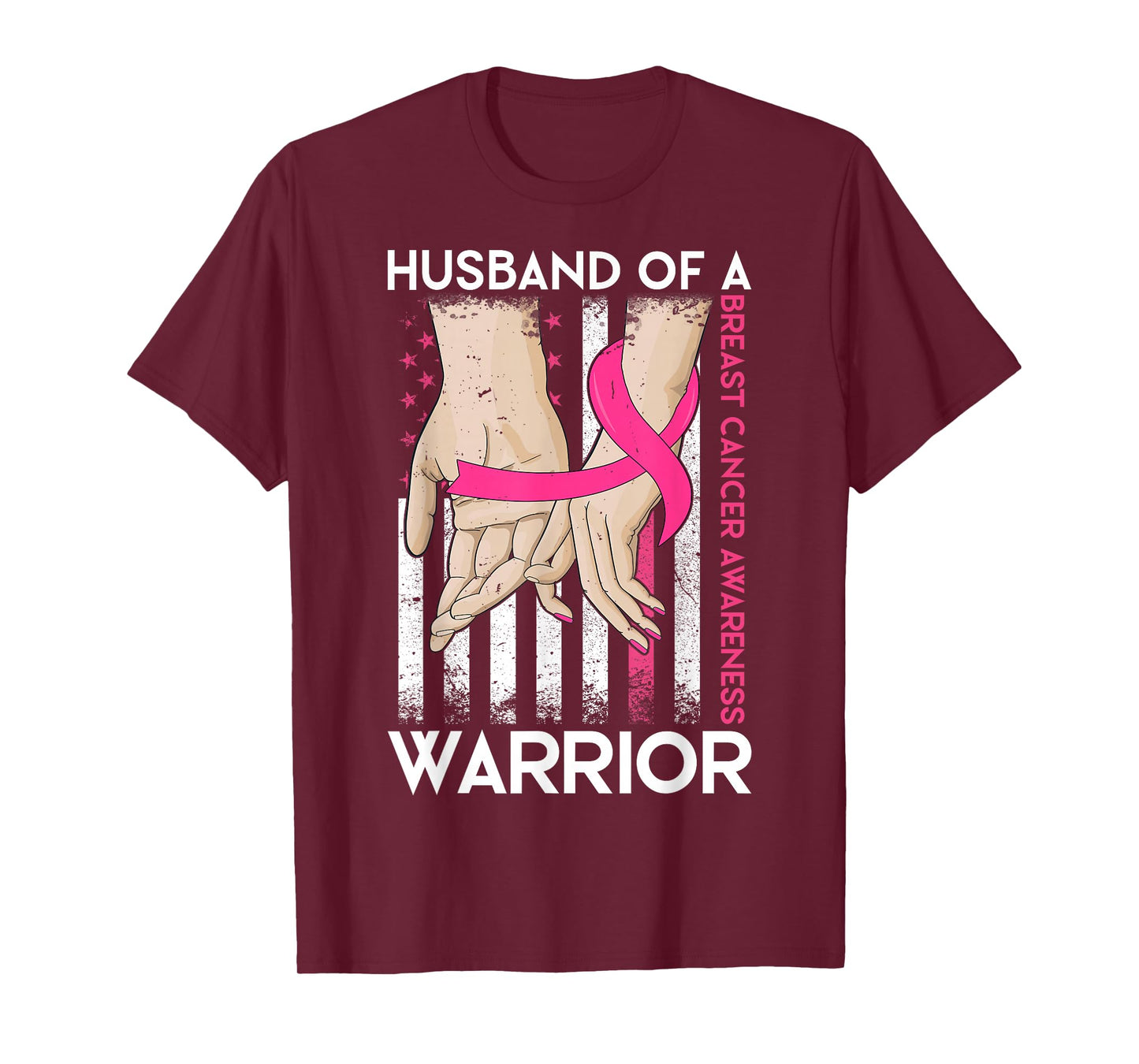 Husband Of A Warrior Breast Cancer Awareness Support Squad T-Shirt