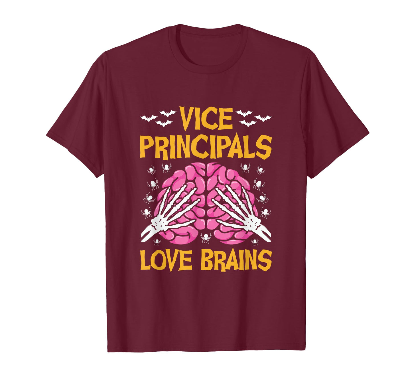 Vice Principals Love Brains Funny Halloween School T-Shirt