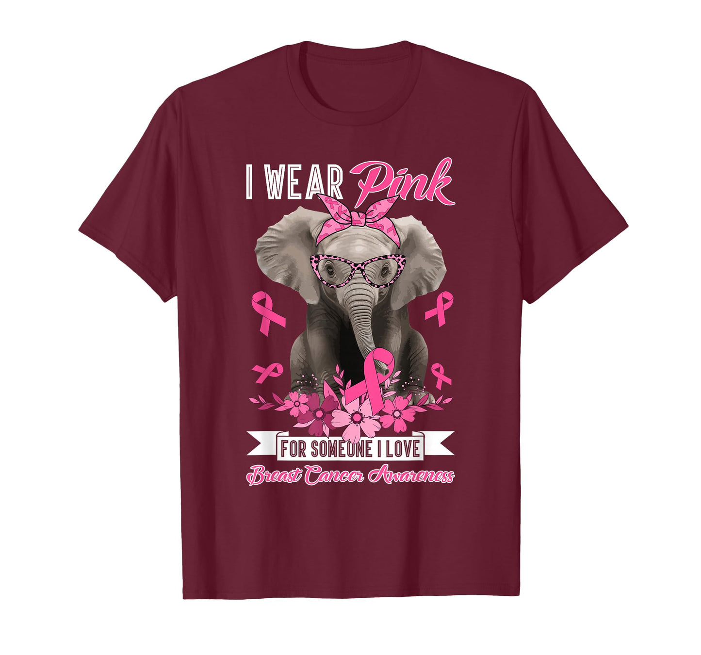 I Wear Pink for Someone I Love Breast Cancer Awareness Day T-Shirt