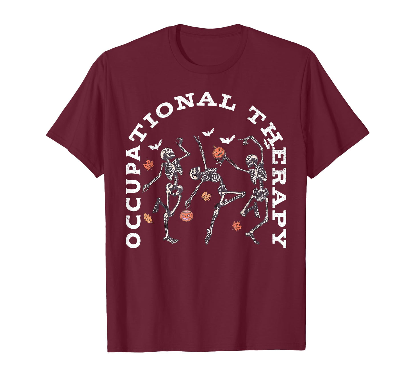 Occupational Therapy Dancing Skeleton OT Therapist Halloween T-Shirt