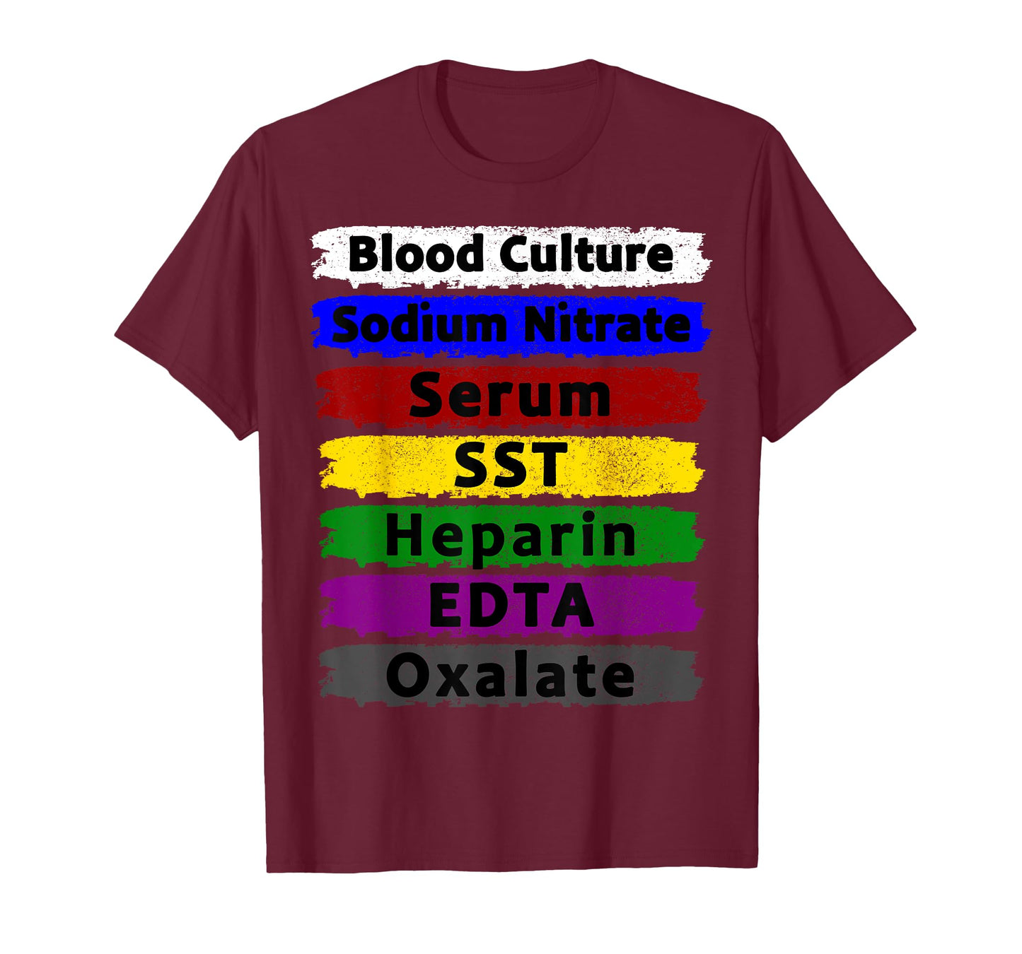 Order Of Blood Draw Phlebotomy Phlebotomist RN Nurse Student T-Shirt