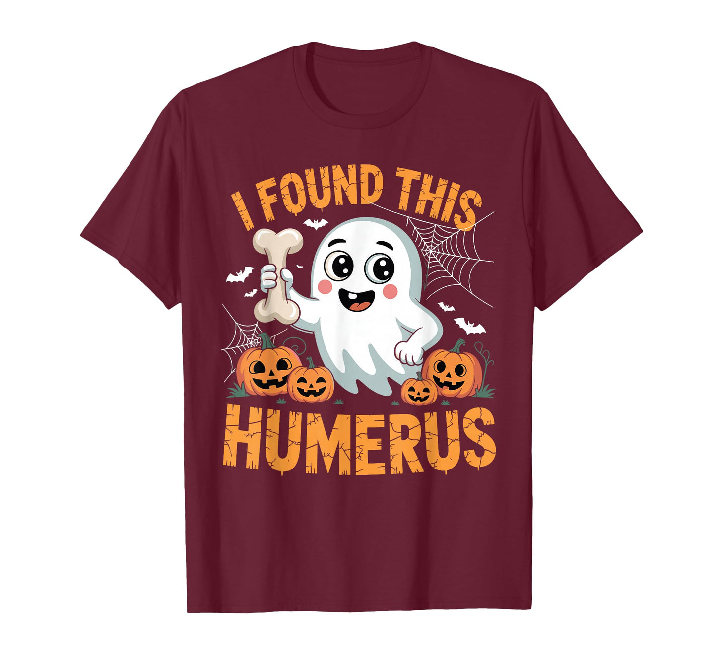 I Found This Humerus Vintage Skeleton Ghost Artwork T-Shirt