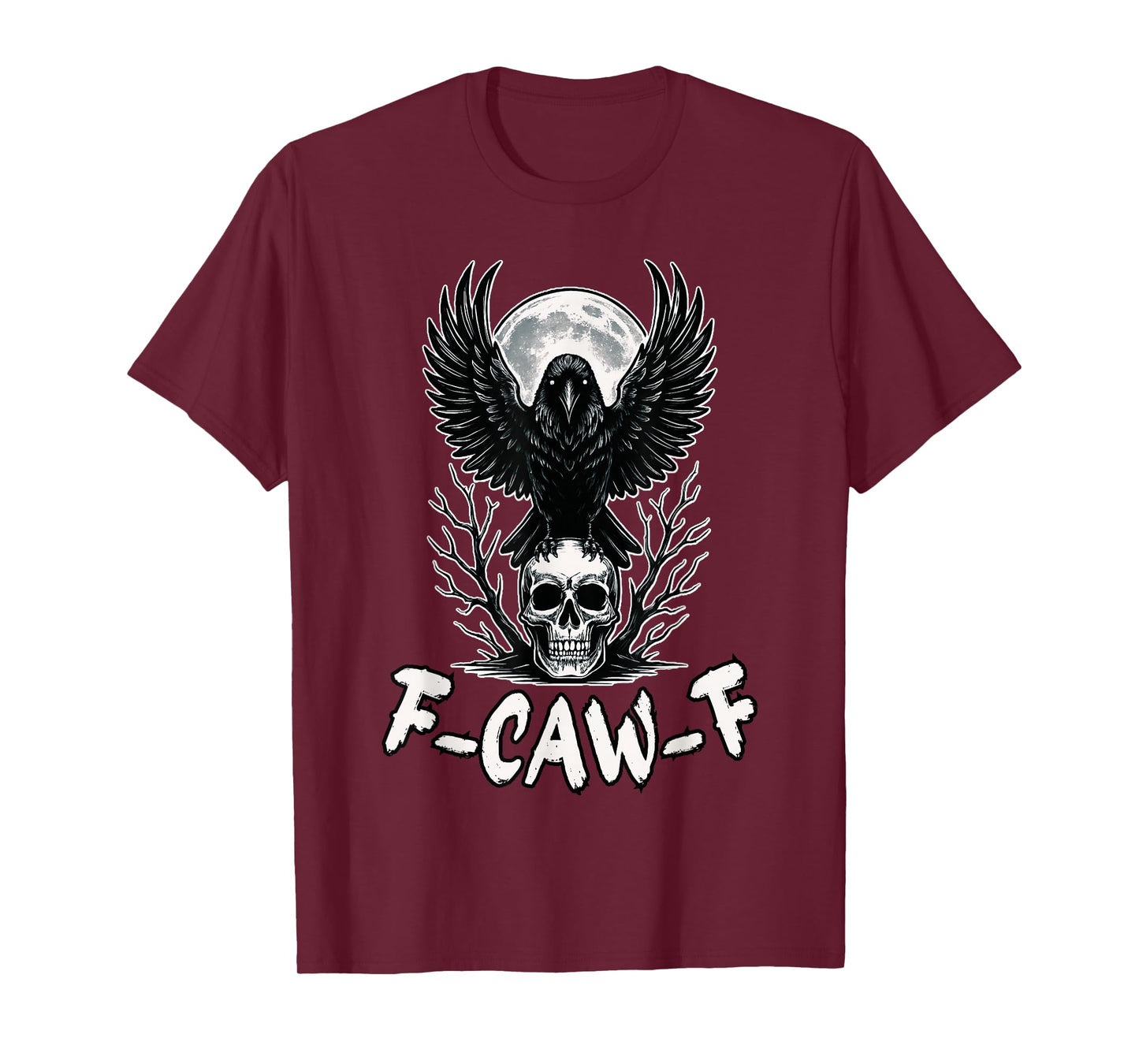 Black Crow, F-Caw-F Funny Halloween Black Bird T-Shirt