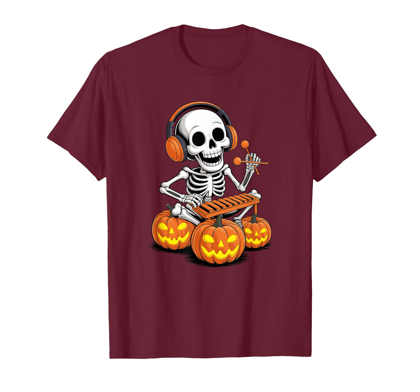 Halloween Skeleton Marimba Instrument T-Shirt