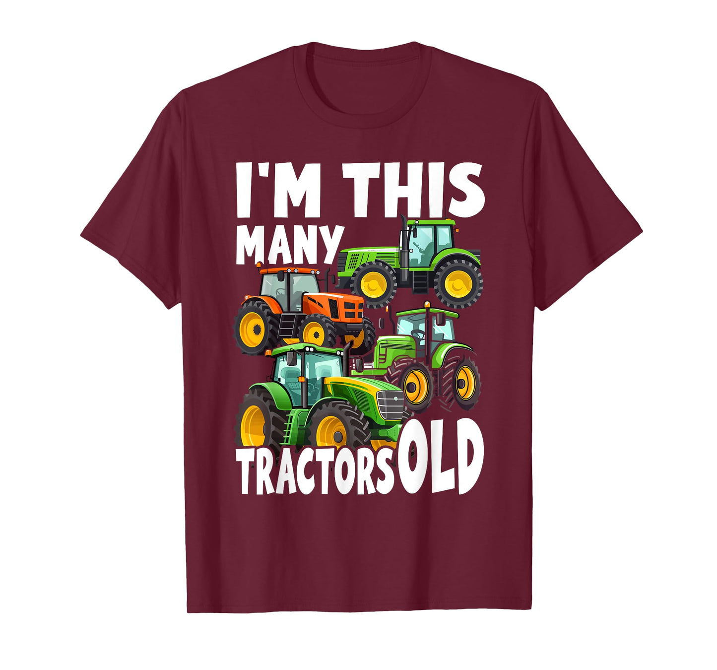 4 Year Old Boy Tractors Old 4th Birthday Farm Tractor Truck T-Shirt