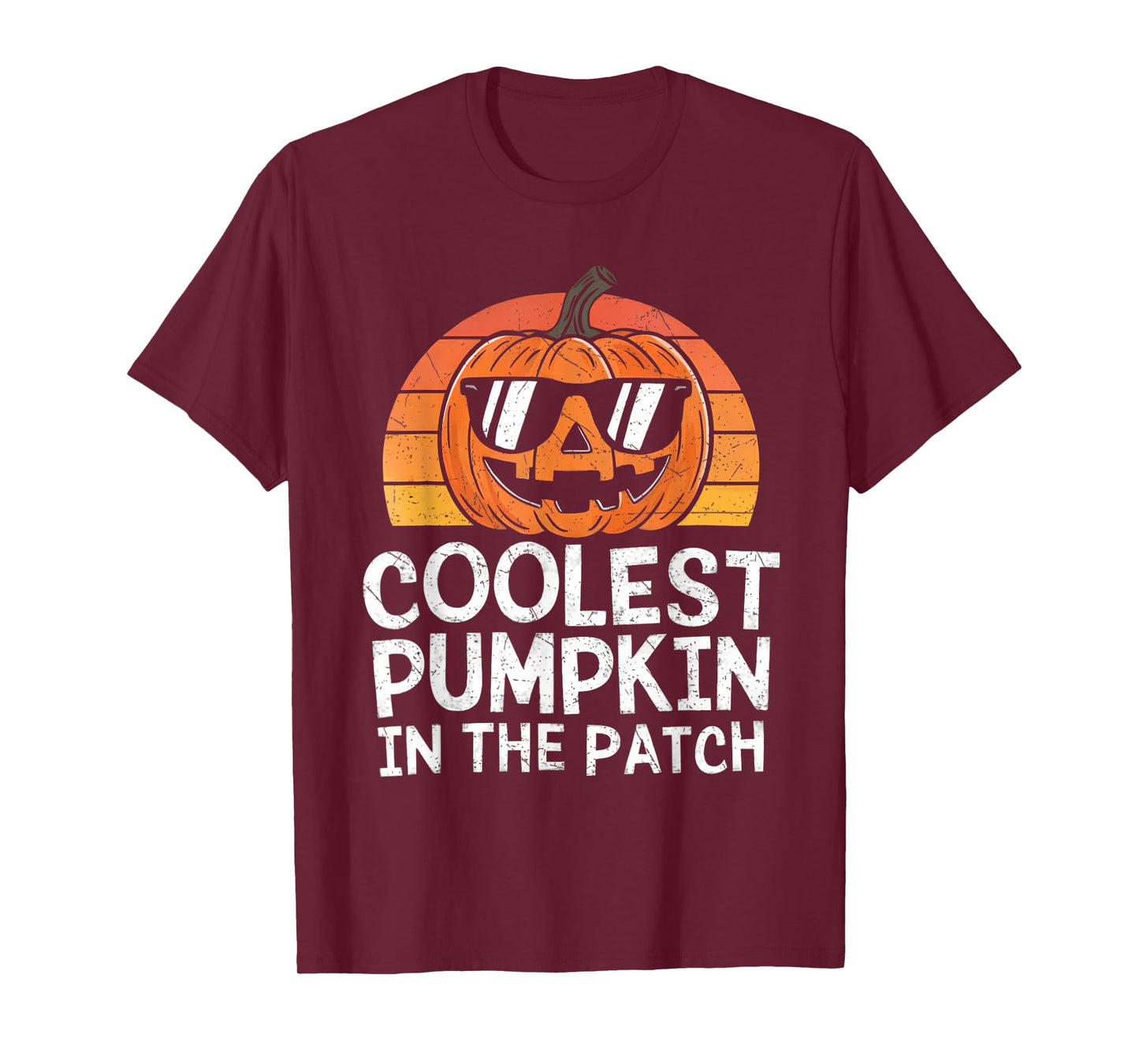Coolest Pumpkin In The Patch Halloween Outfit Teens Boys Kid T-Shirt
