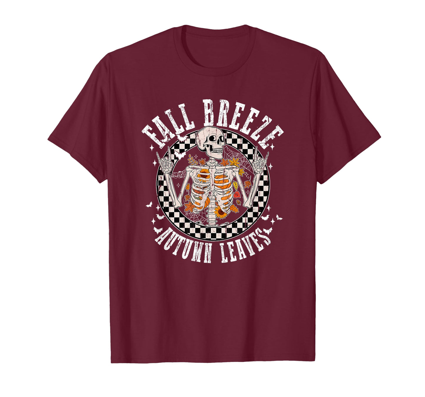 Fall Breeze and Autumn Leaves, Skeleton Dance T-Shirt