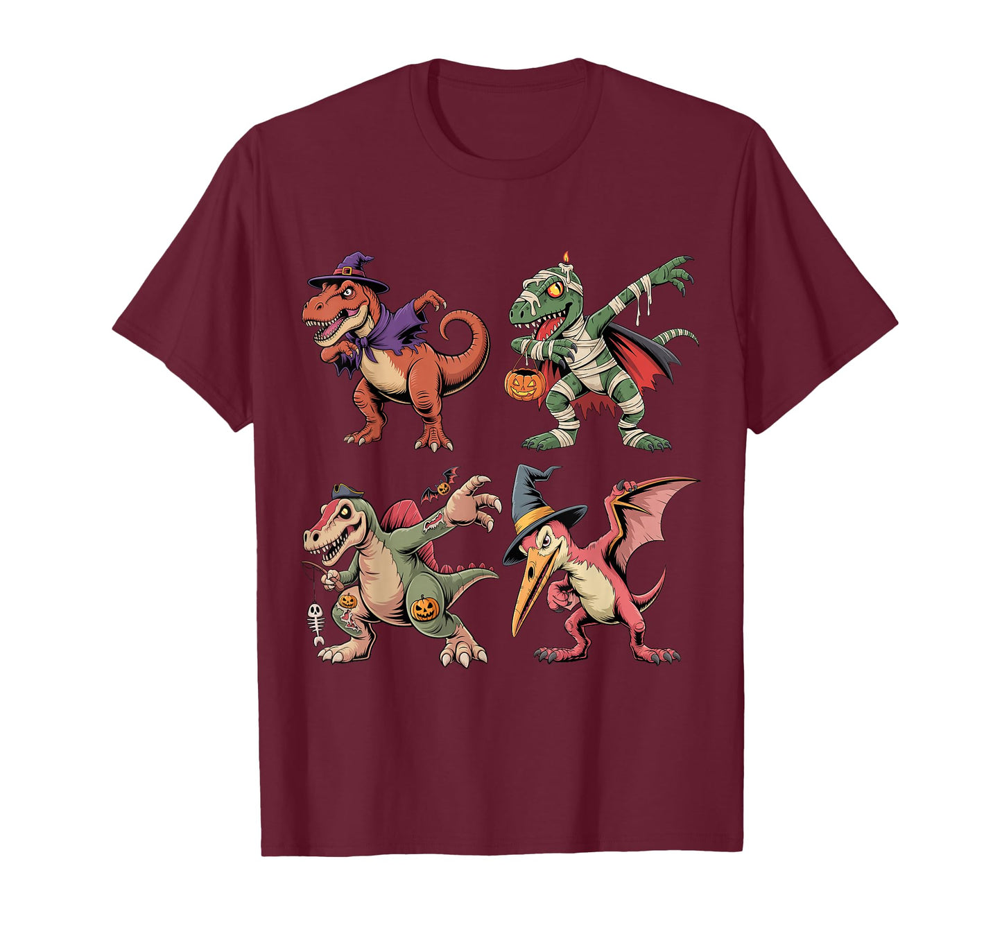 Funny Halloween Dabbing Dinosaur Costume Idea for Boys T-Shirt