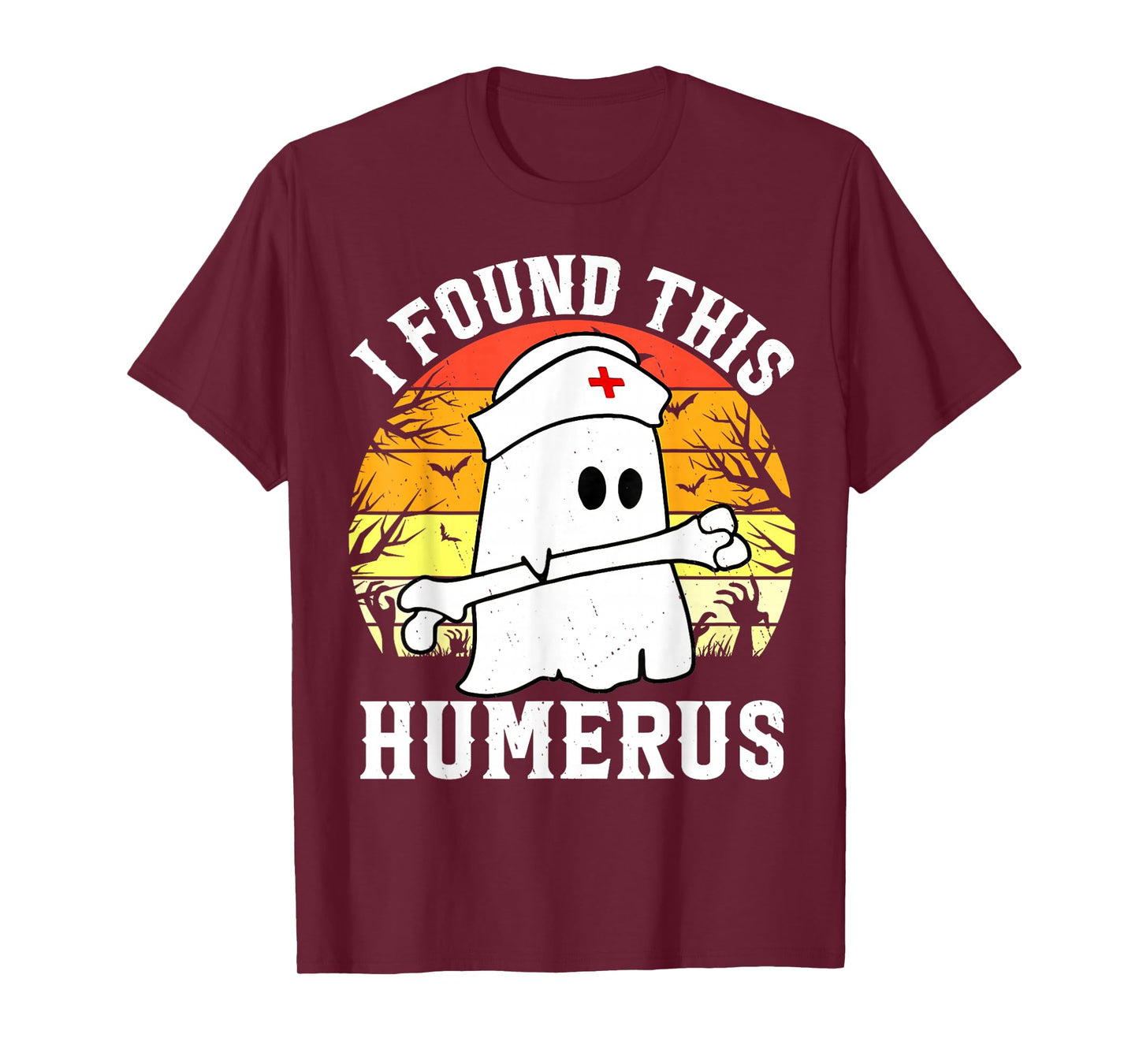 Funny Halloween I Found This Humerus Ghost Bone Halloween T-Shirt