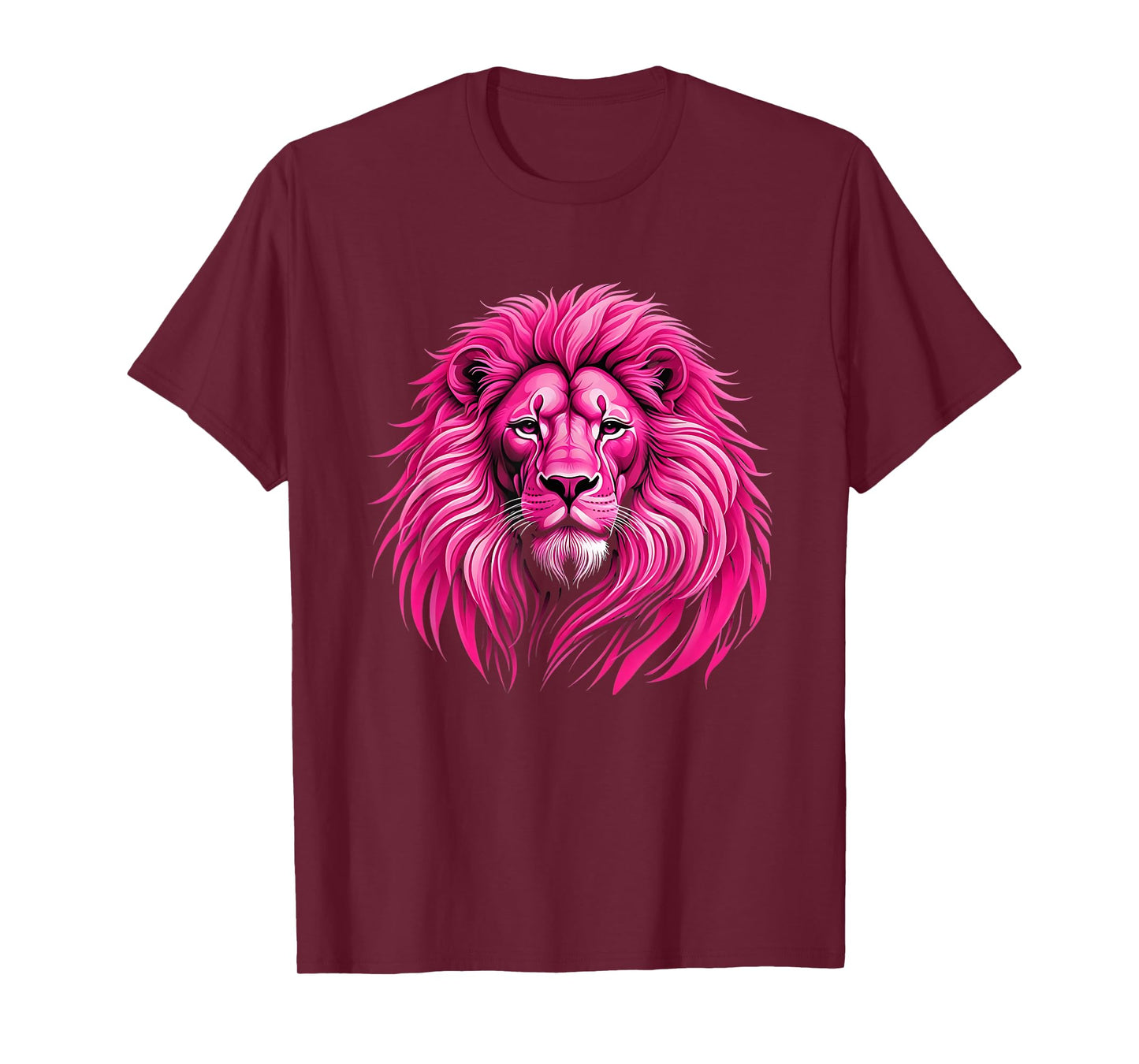 Pink Lion Breast Cancer Awareness Survivor Warrior T-Shirt
